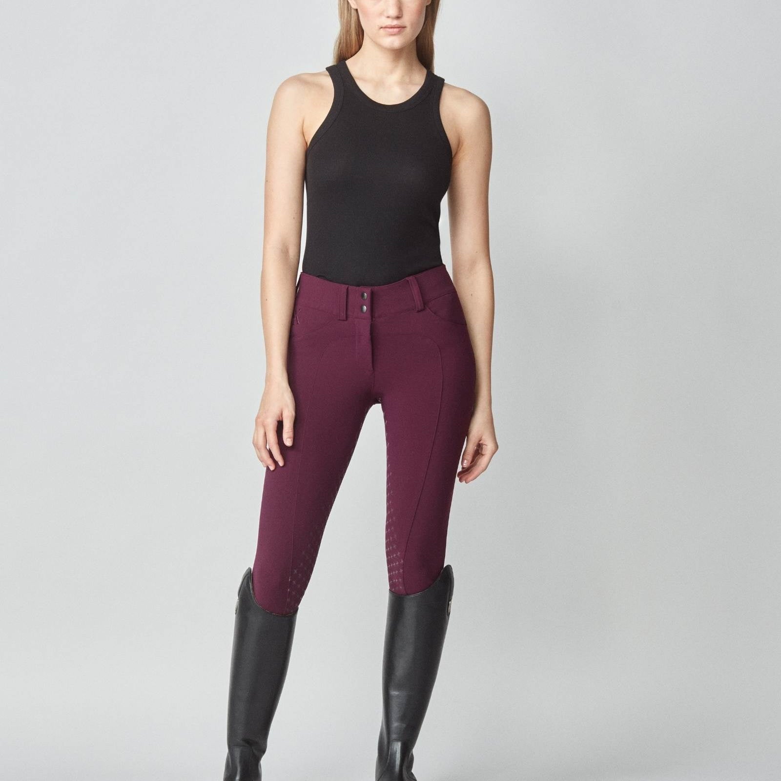 Yagya Compression Performance Breeches Burgundy - Yagya - Equiluxe Tack