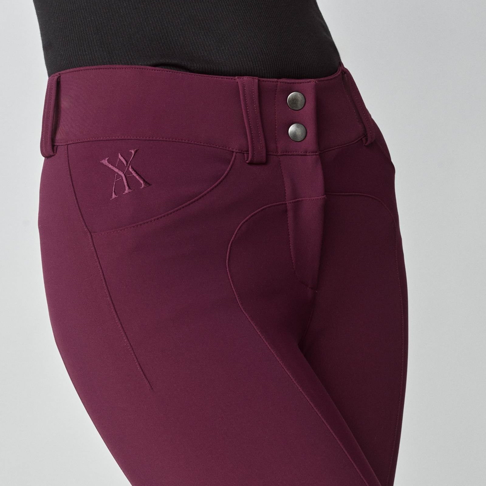 Yagya Compression Performance Breeches Burgundy - Yagya - Equiluxe Tack