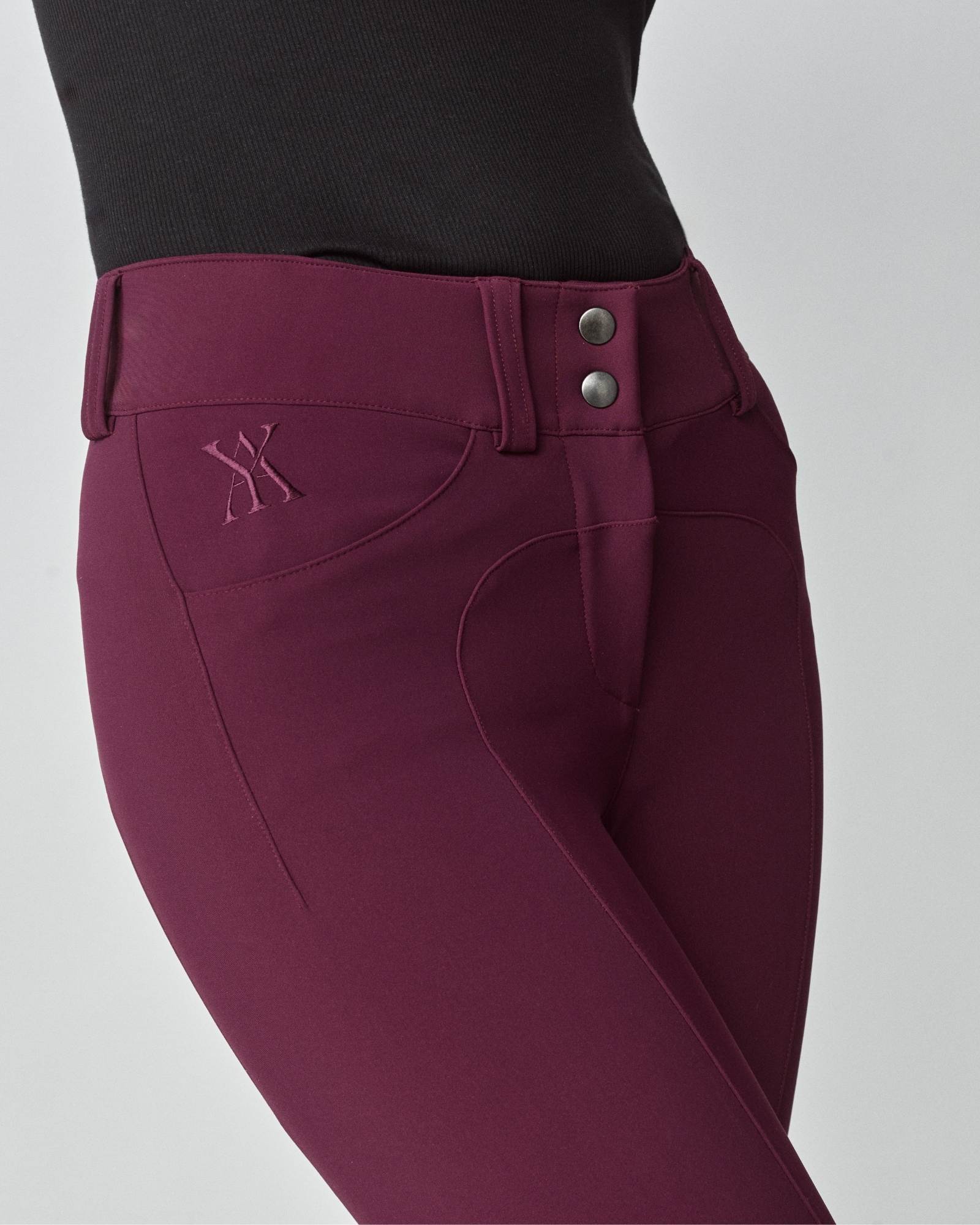 Yagya Compression Performance Breeches Burgundy - Yagya - Equiluxe Tack