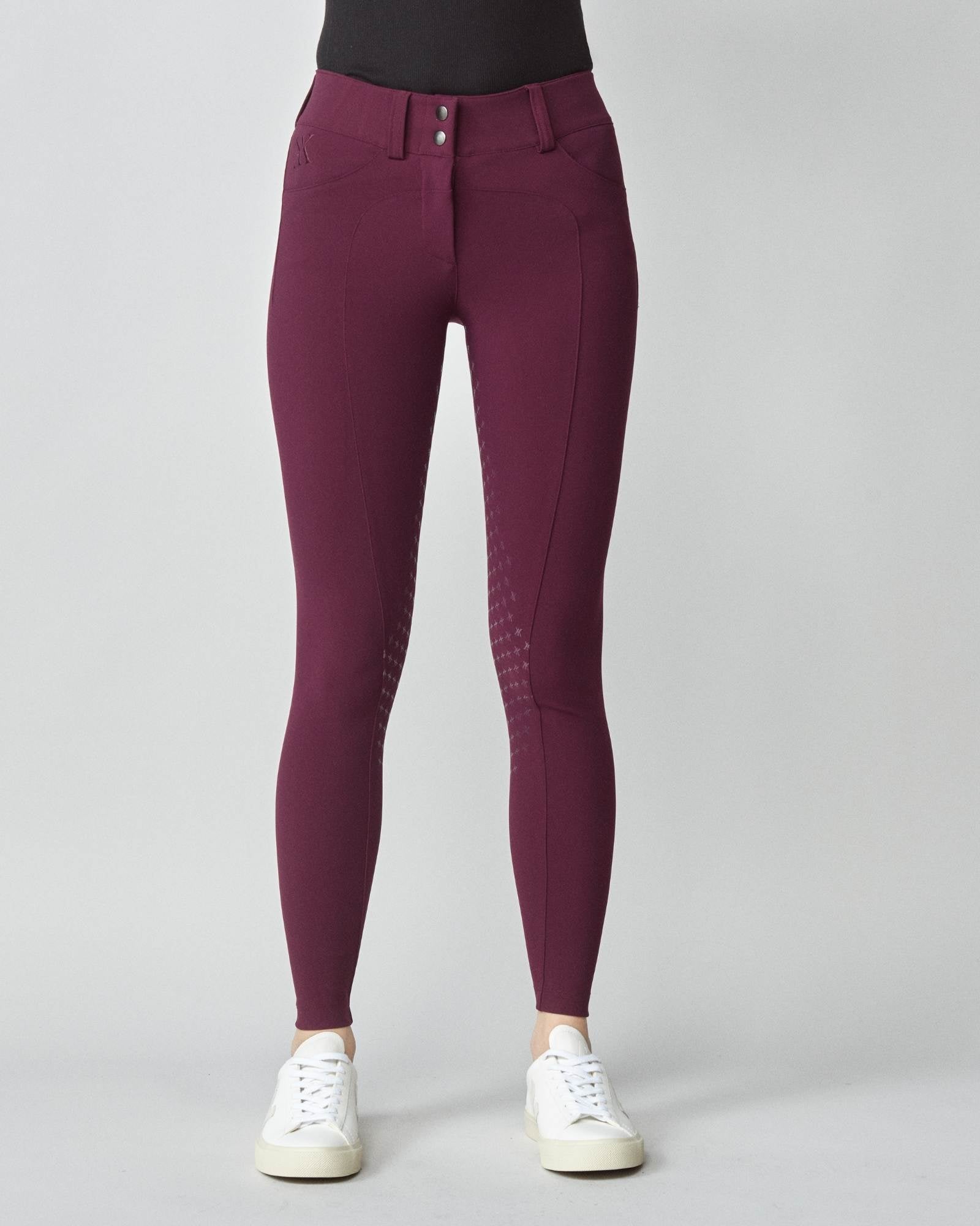 Yagya Compression Performance Breeches Burgundy - Yagya - Equiluxe Tack