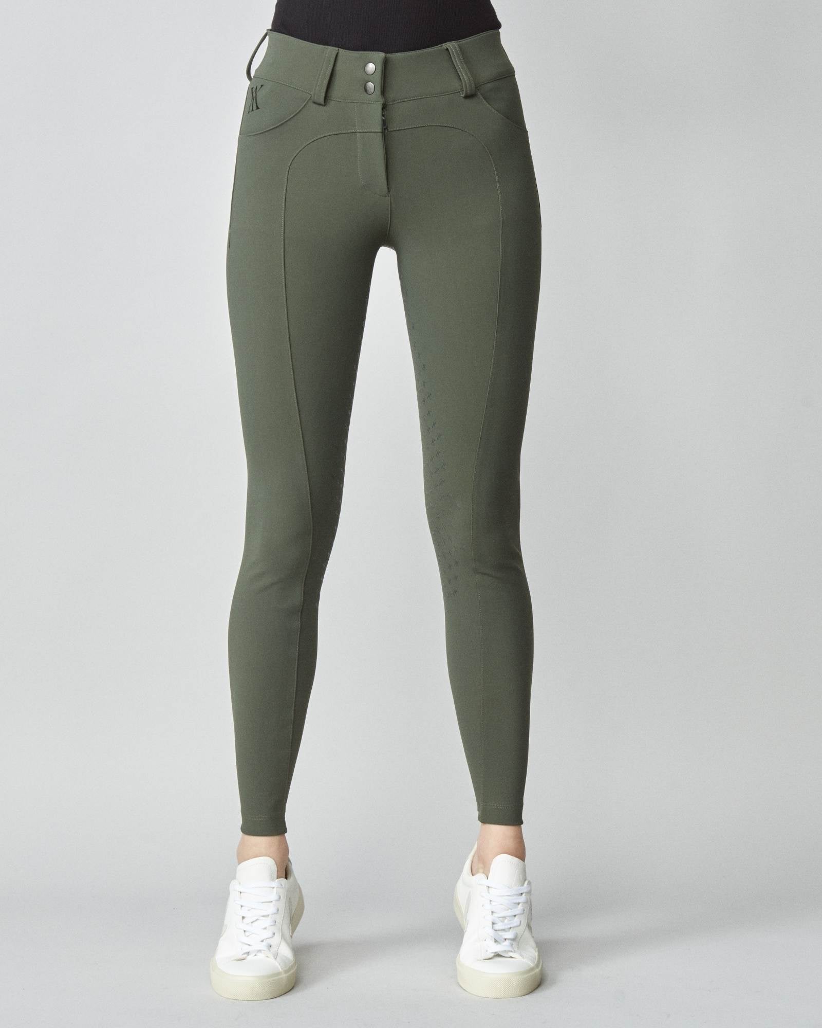 Yagya Compression Performance Breeches Green - Yagya - Equiluxe Tack
