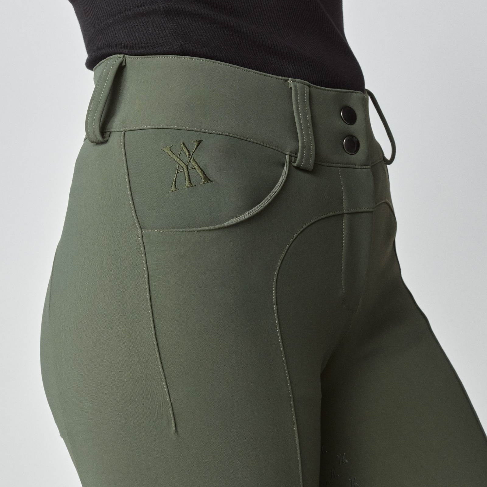 Yagya Compression Performance Breeches Green - Yagya - Equiluxe Tack