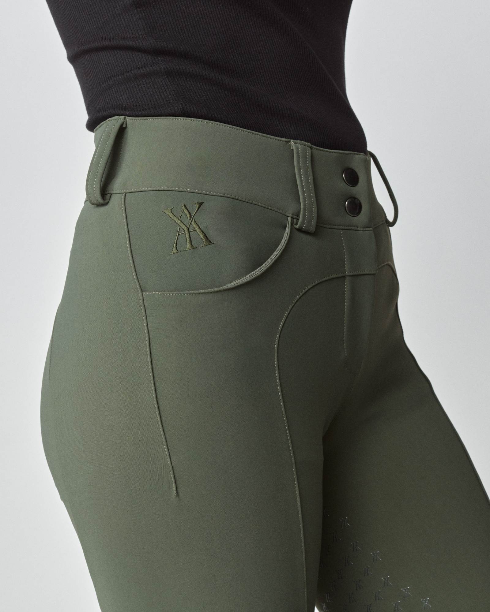 Yagya Compression Performance Breeches Green - Yagya - Equiluxe Tack