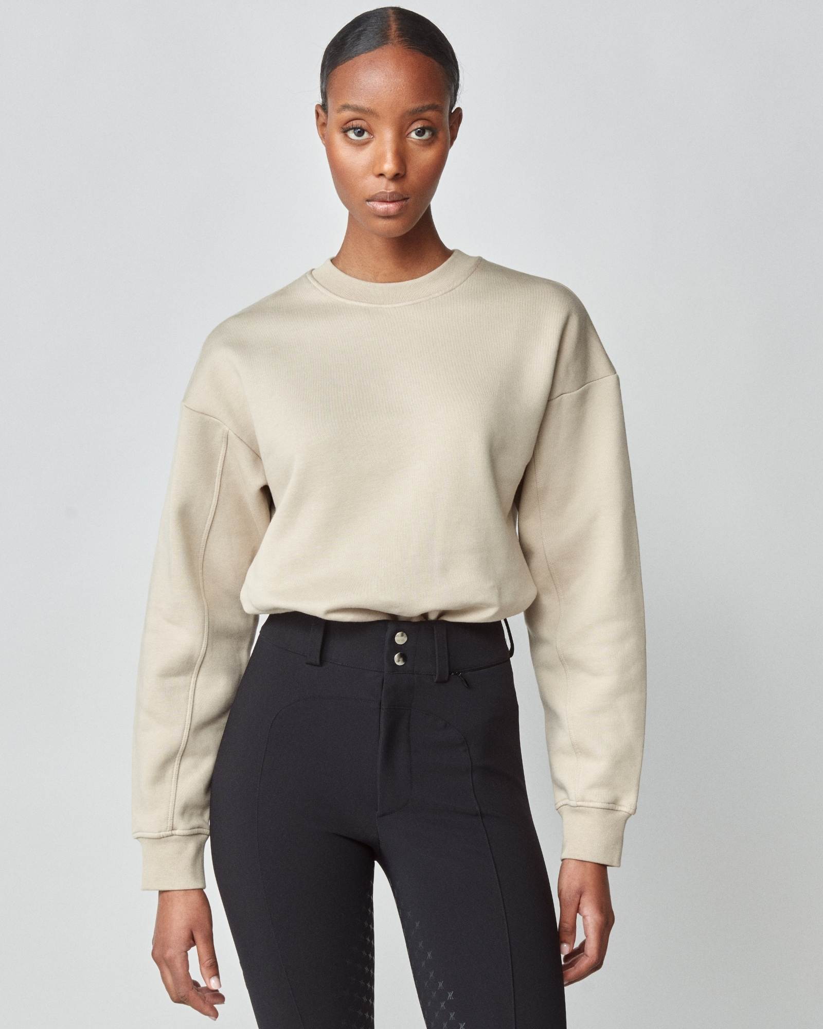 Yagya Embroidered Sweatshirt Tan - Yagya - Equiluxe Tack