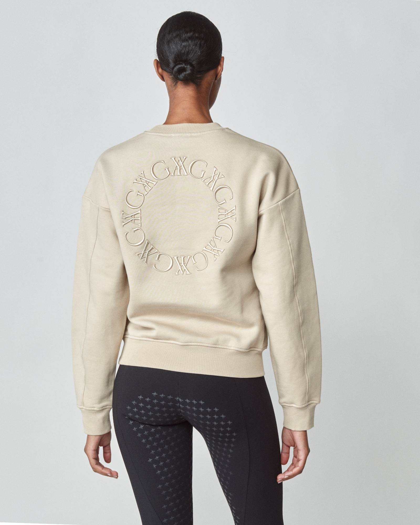 Yagya Embroidered Sweatshirt Tan - Yagya - Equiluxe Tack