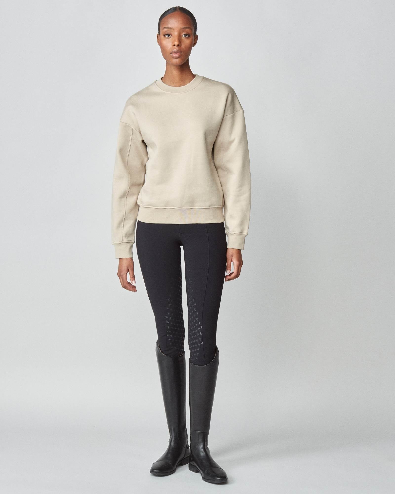 Yagya Embroidered Sweatshirt Tan - Yagya - Equiluxe Tack