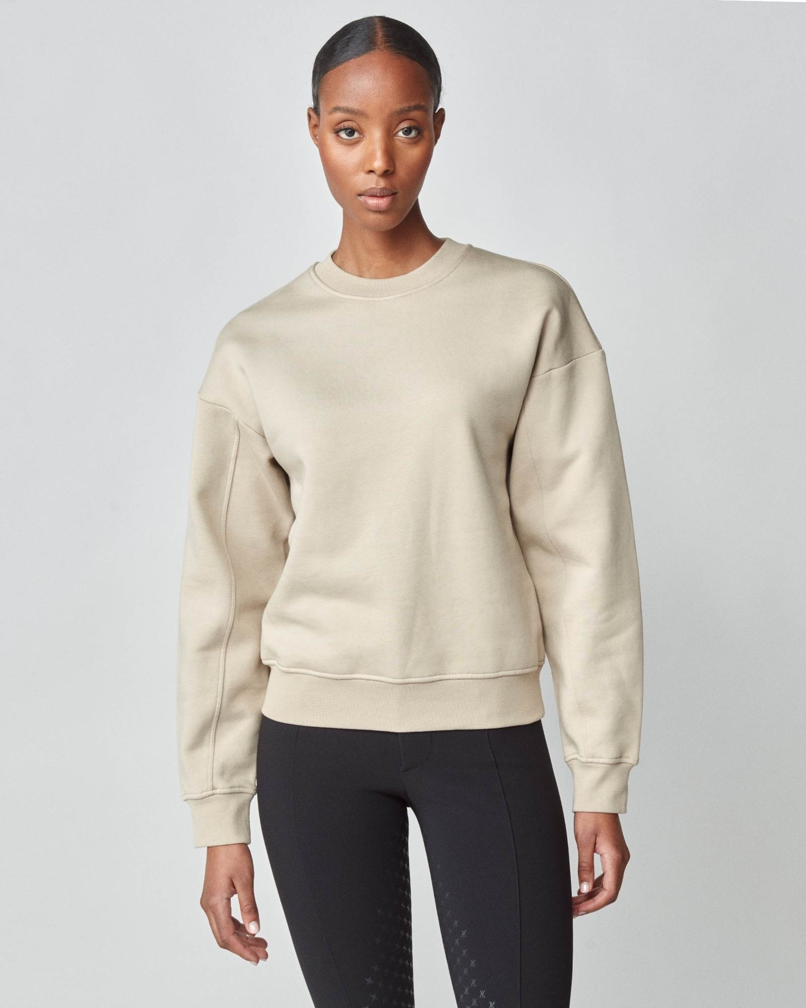 Yagya Embroidered Sweatshirt Tan - Yagya - Equiluxe Tack