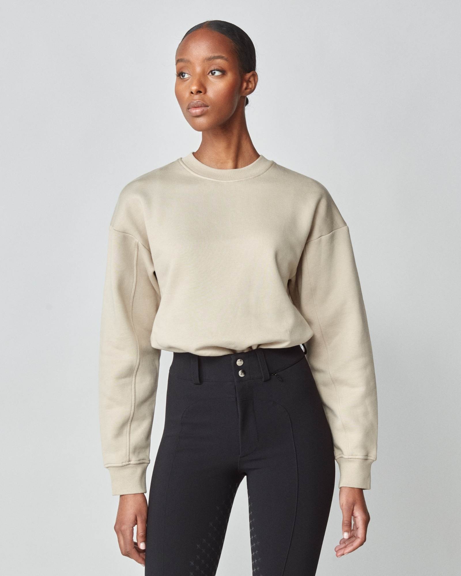 Yagya Embroidered Sweatshirt Tan - Yagya - Equiluxe Tack