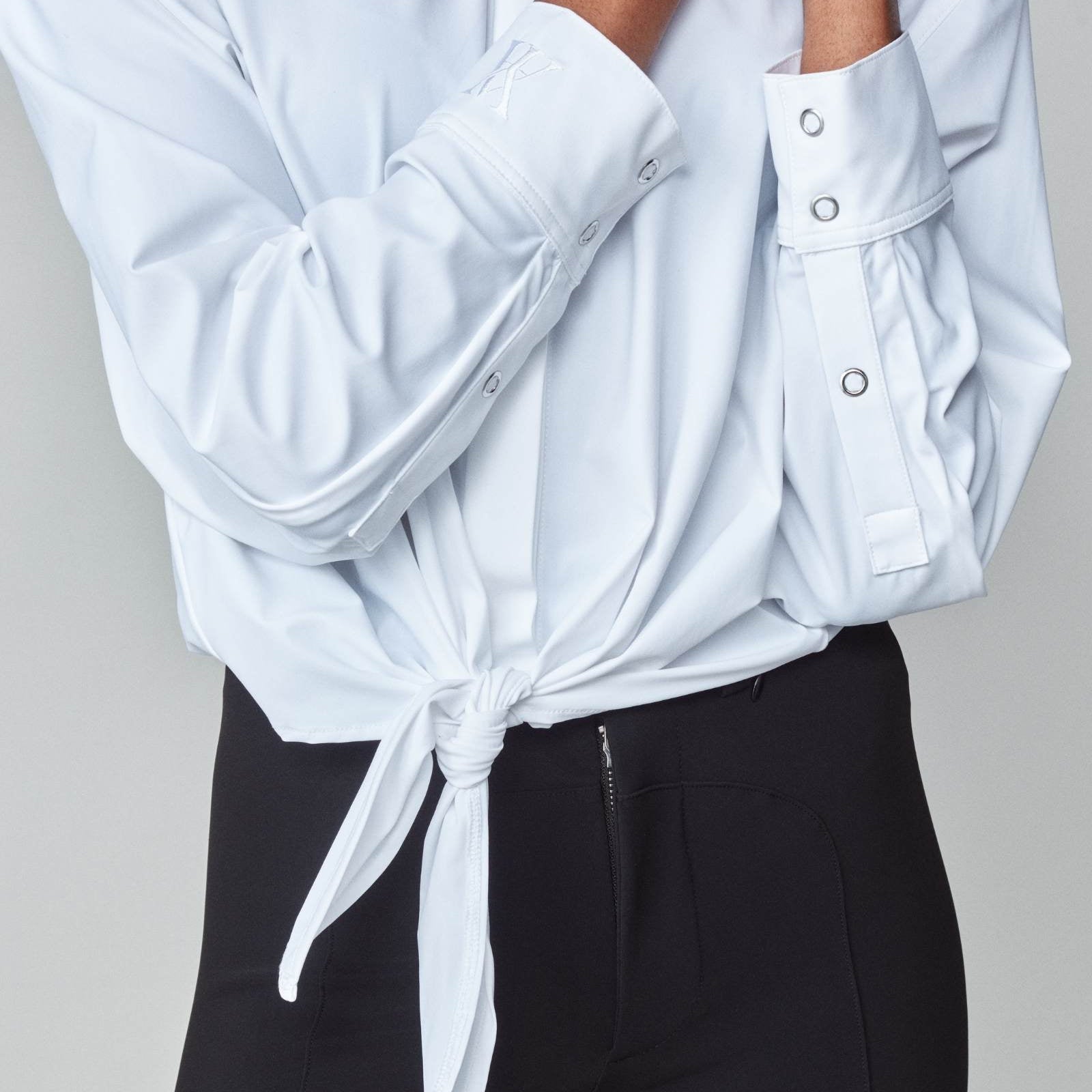 Yagya Front Tie Riding Shirt White - Yagya - Equiluxe Tack