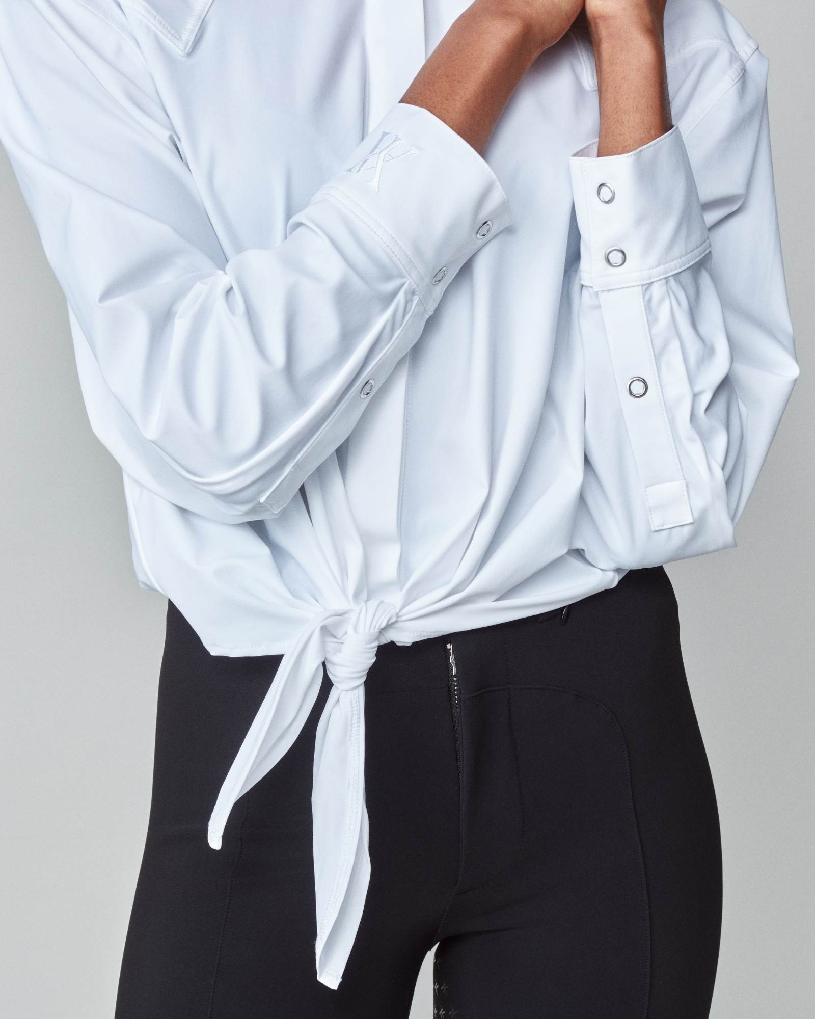 Yagya Front Tie Riding Shirt White - Yagya - Equiluxe Tack