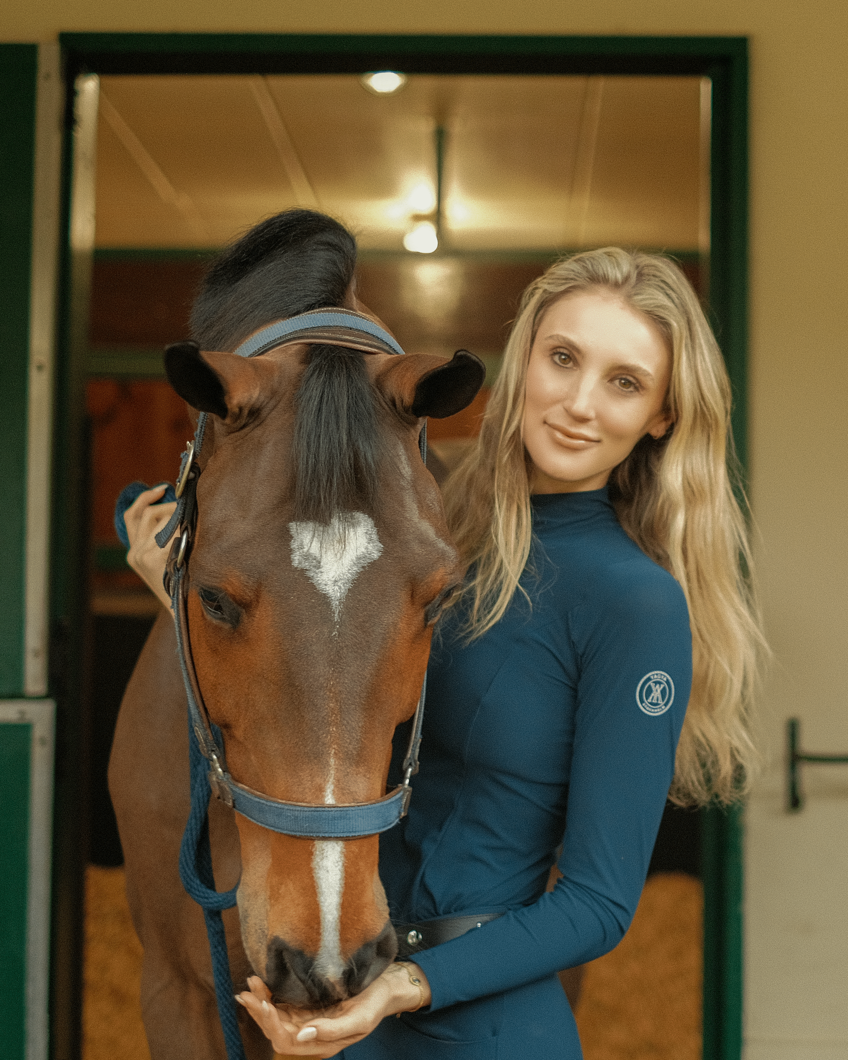 Yagya Half Zip Long Sleeve Navy - Yagya - Equiluxe Tack