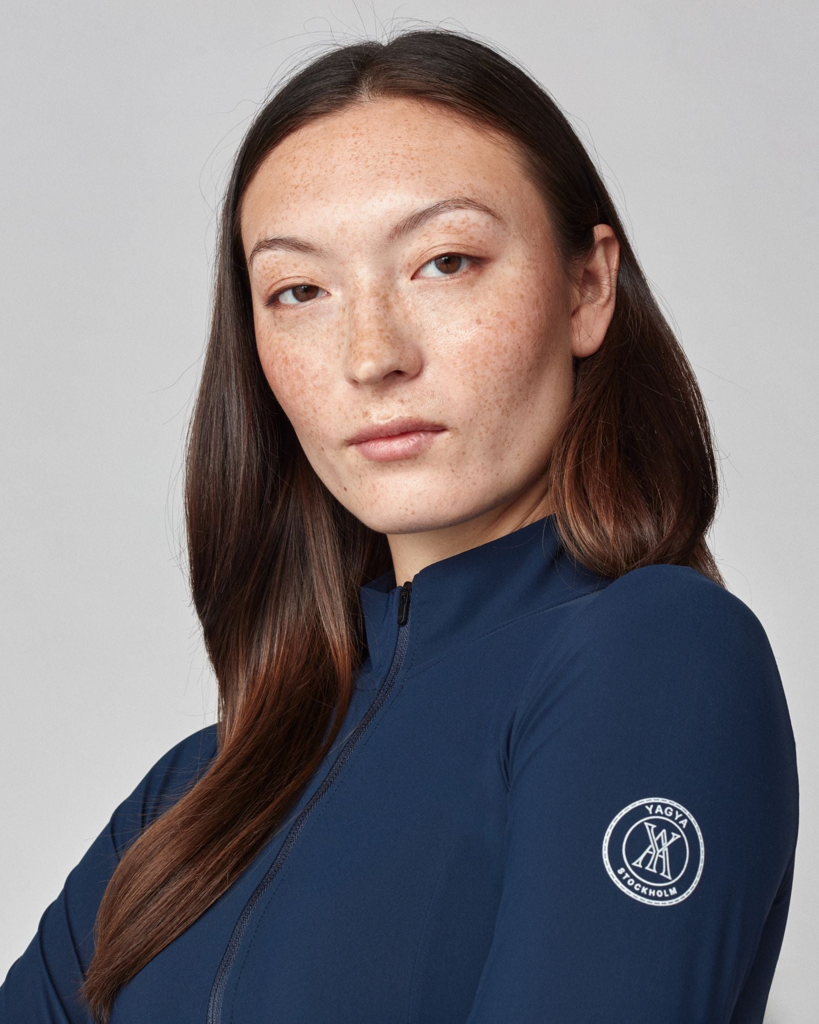 Yagya Half Zip Long Sleeve Navy - Yagya - Equiluxe Tack