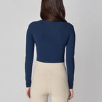 Yagya Half Zip Long Sleeve Navy - Yagya - Equiluxe Tack