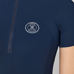 Yagya Half Zip Short Sleeve Navy - Yagya - Equiluxe Tack