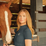 Yagya Half Zip Short Sleeve Navy - Yagya - Equiluxe Tack