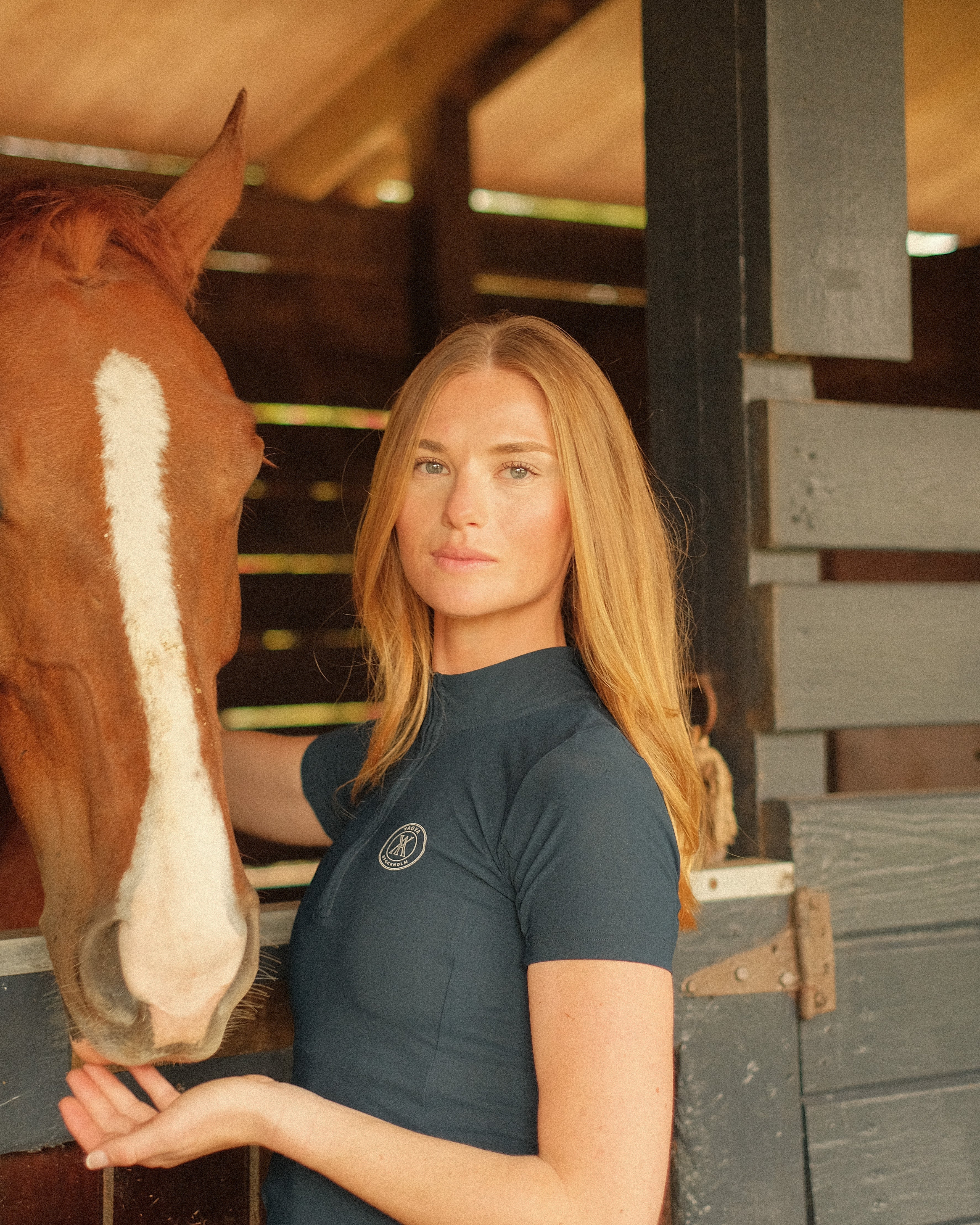 Yagya Half Zip Short Sleeve Navy - Yagya - Equiluxe Tack