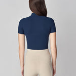 Yagya Half Zip Short Sleeve Navy - Yagya - Equiluxe Tack