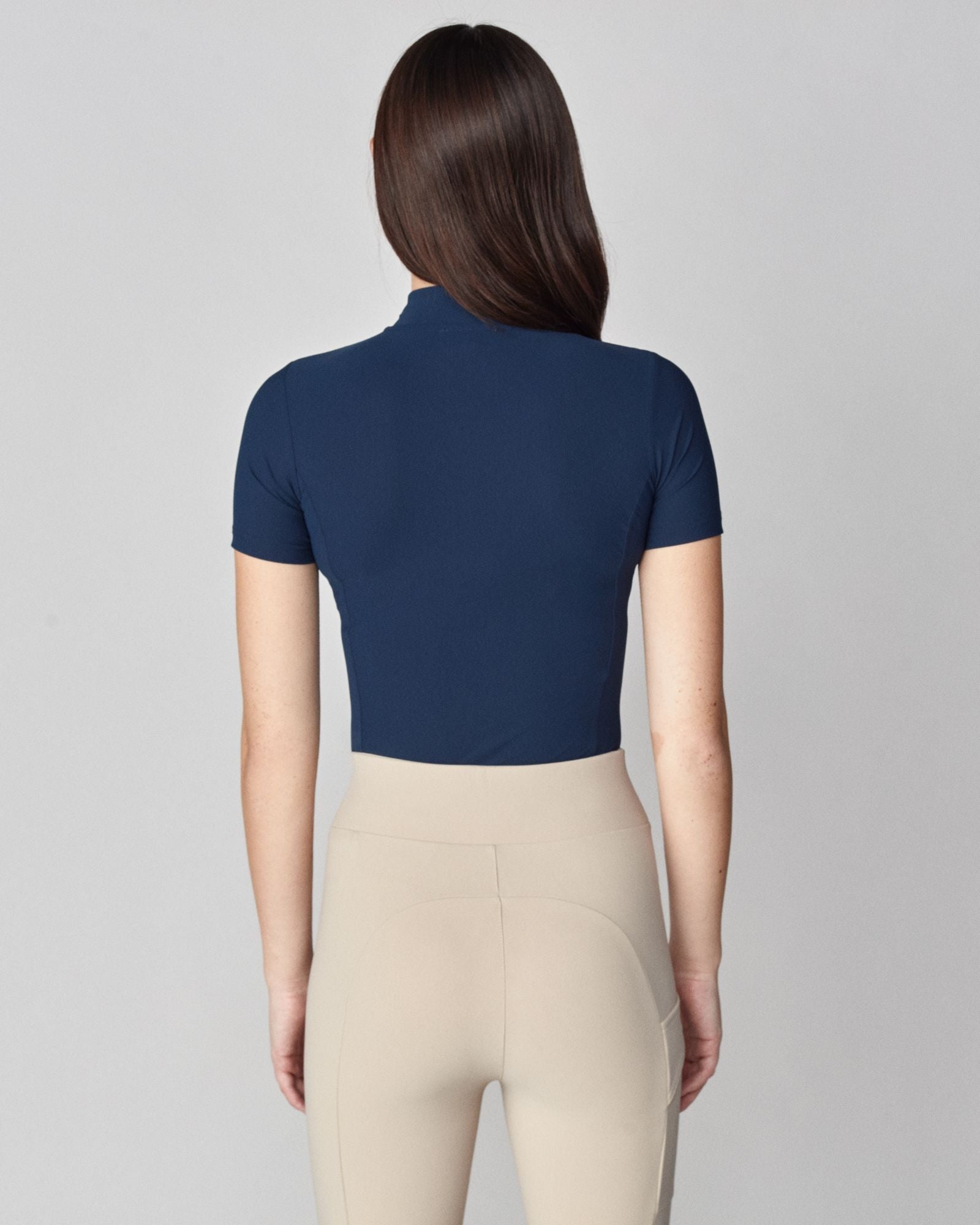 Yagya Half Zip Short Sleeve Navy - Yagya - Equiluxe Tack