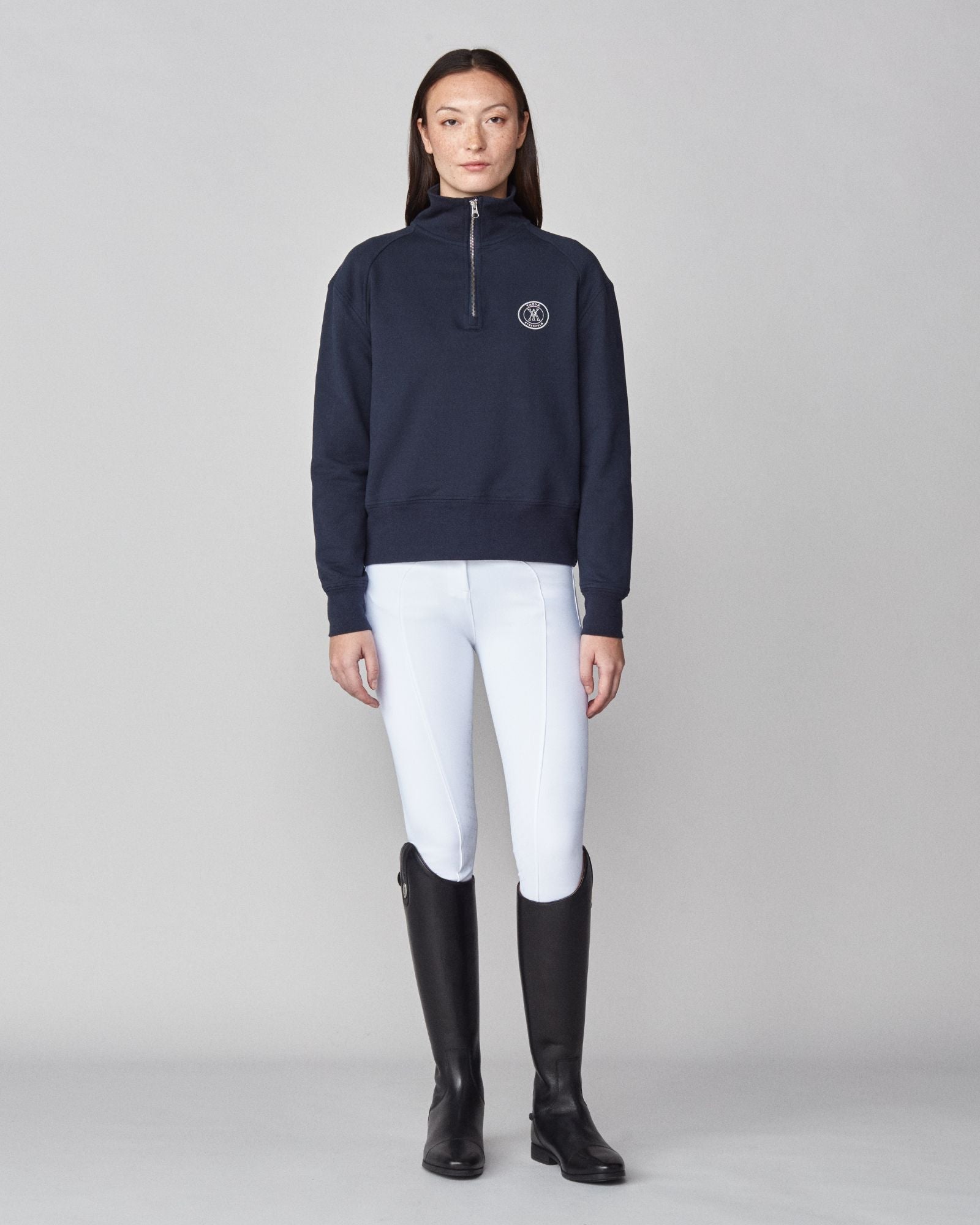 Yagya Half Zip Sweater Navy - Yagya - Equiluxe Tack