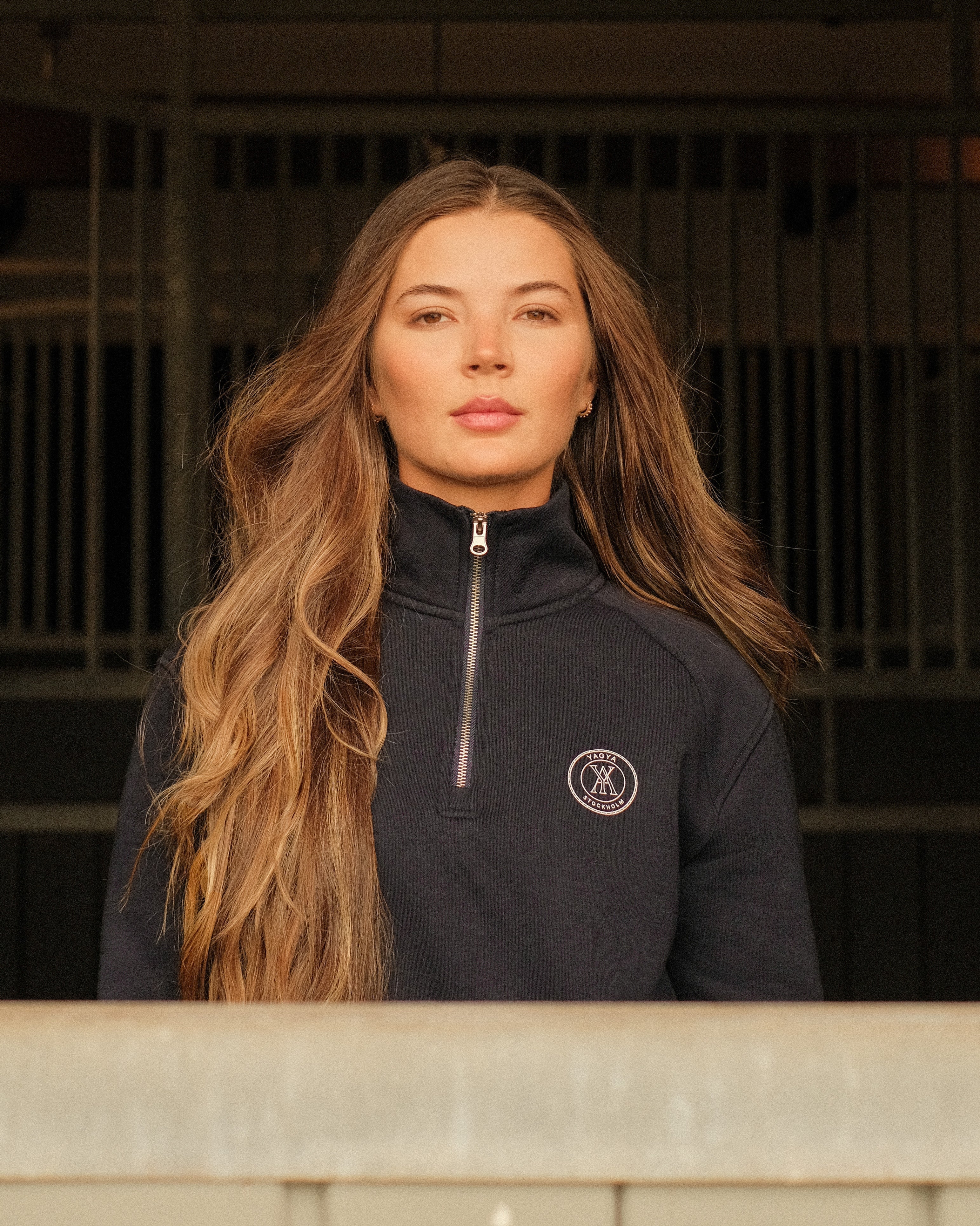 Yagya Half Zip Sweater Navy - Yagya - Equiluxe Tack
