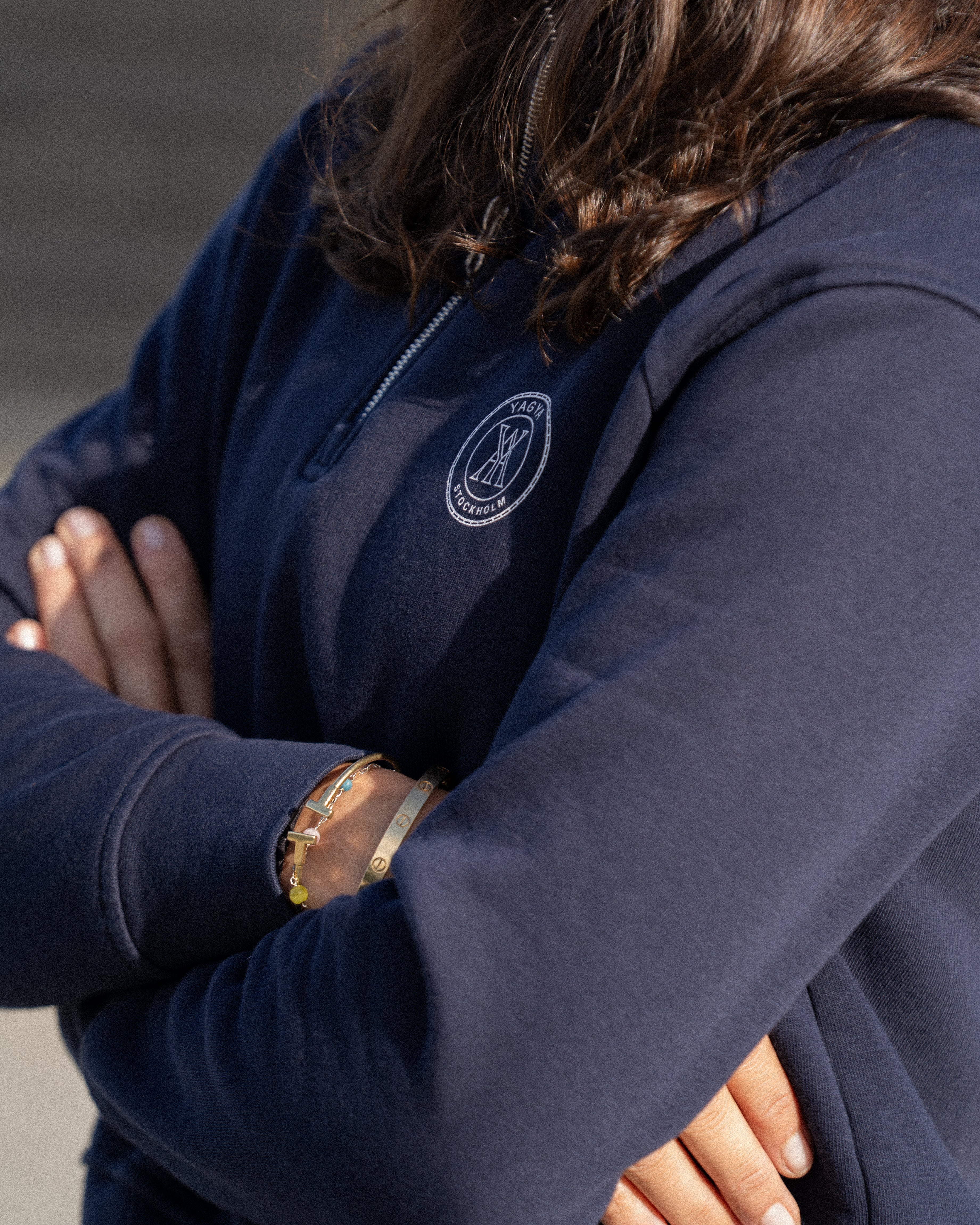 Yagya Half Zip Sweater Navy - Yagya - Equiluxe Tack