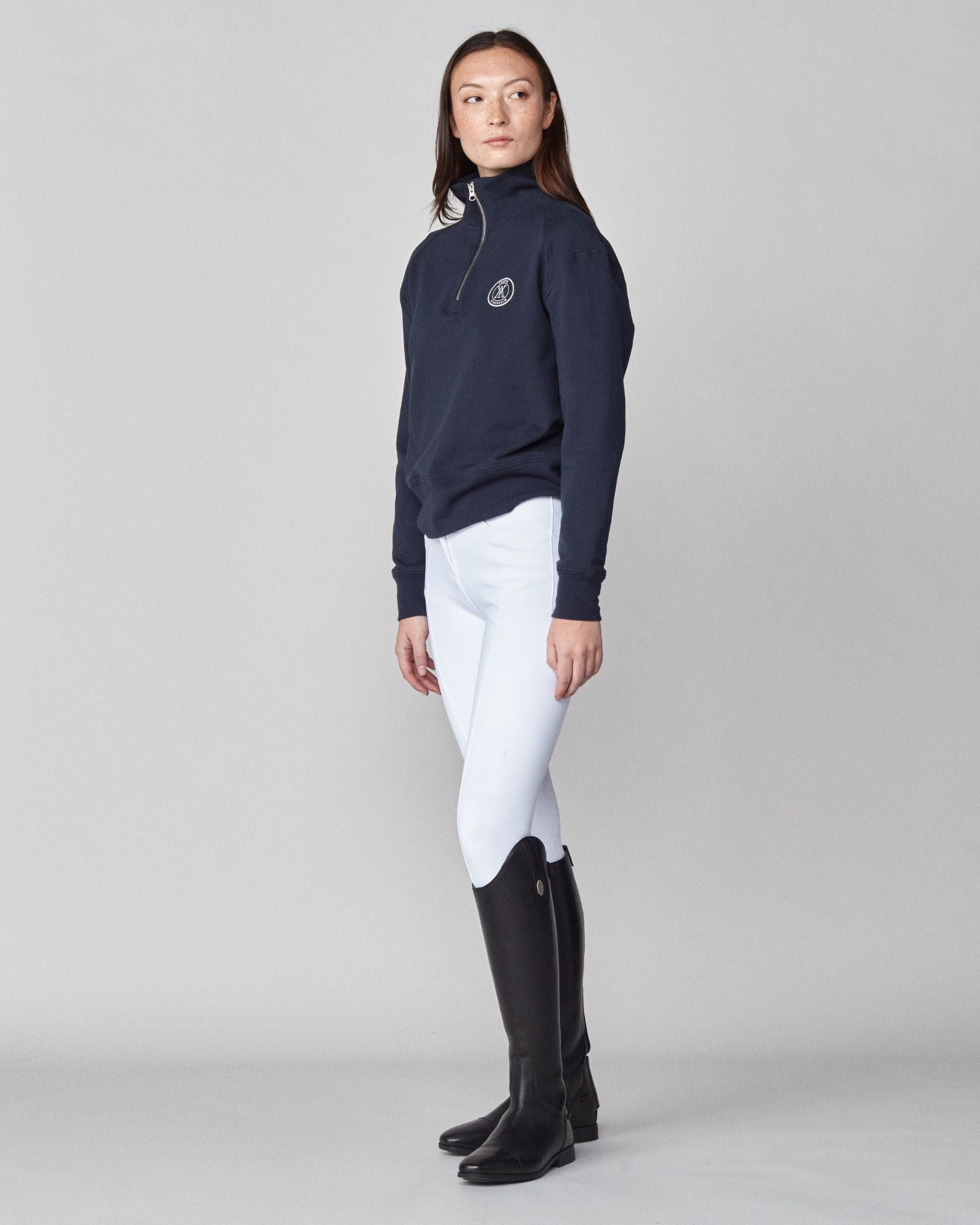 Yagya Half Zip Sweater Navy - Yagya - Equiluxe Tack
