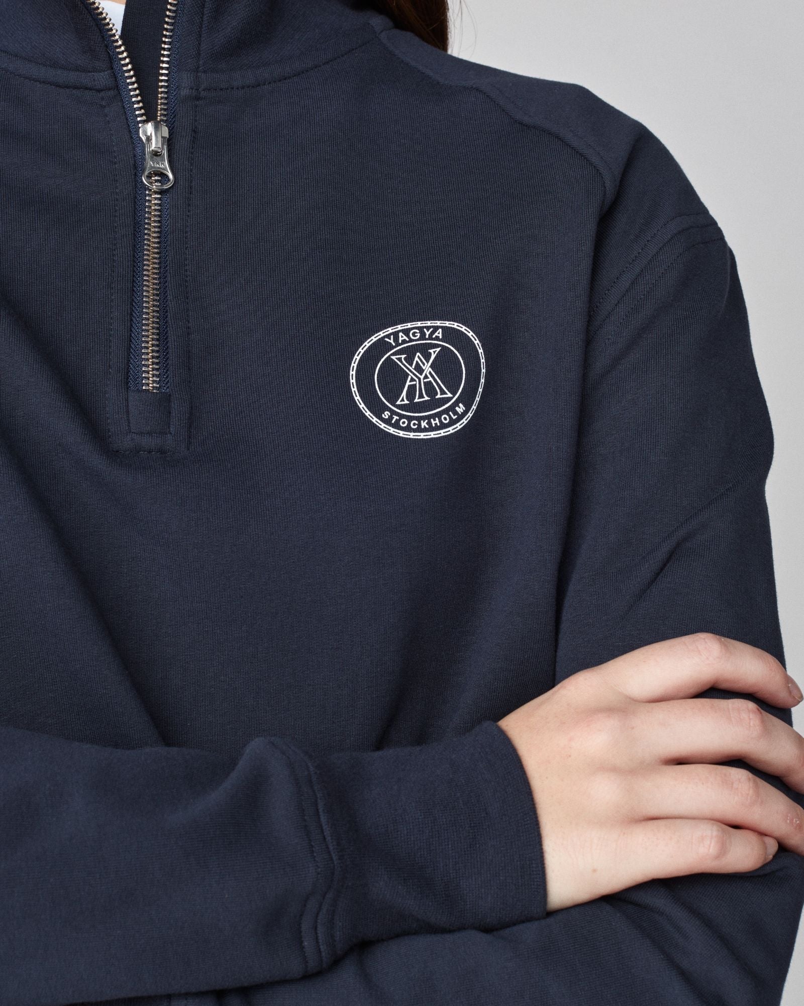 Yagya Half Zip Sweater Navy - Yagya - Equiluxe Tack