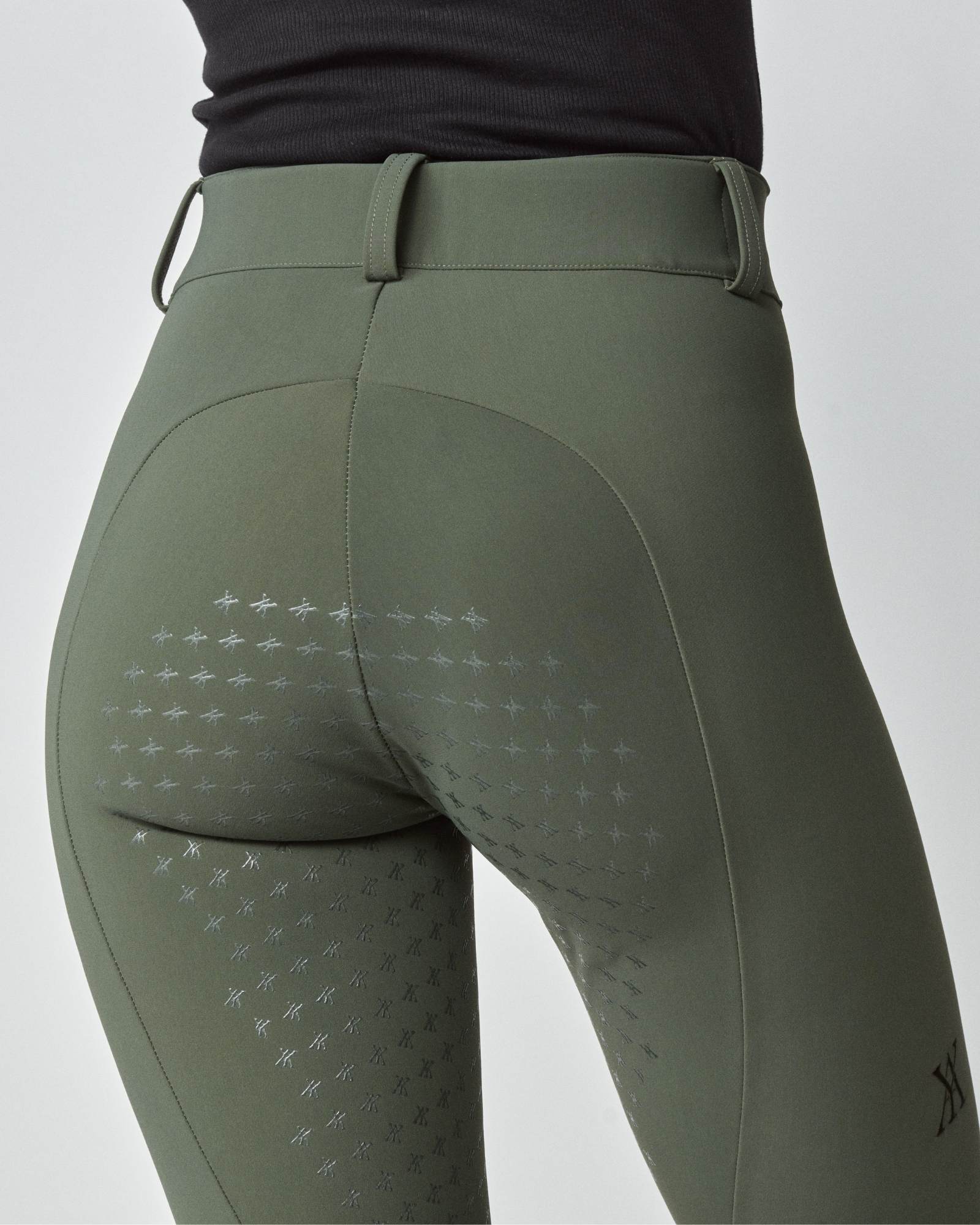 Yagya High - Rise Compression Breeches Green - Yagya - Equiluxe Tack