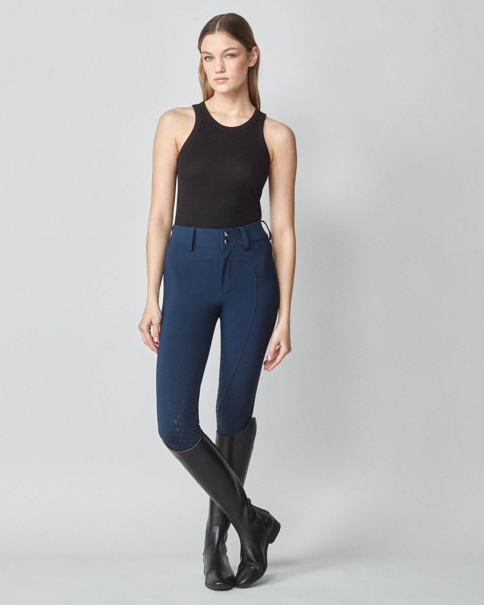 Yagya High - Rise Compression Breeches Navy - Yagya - Equiluxe Tack