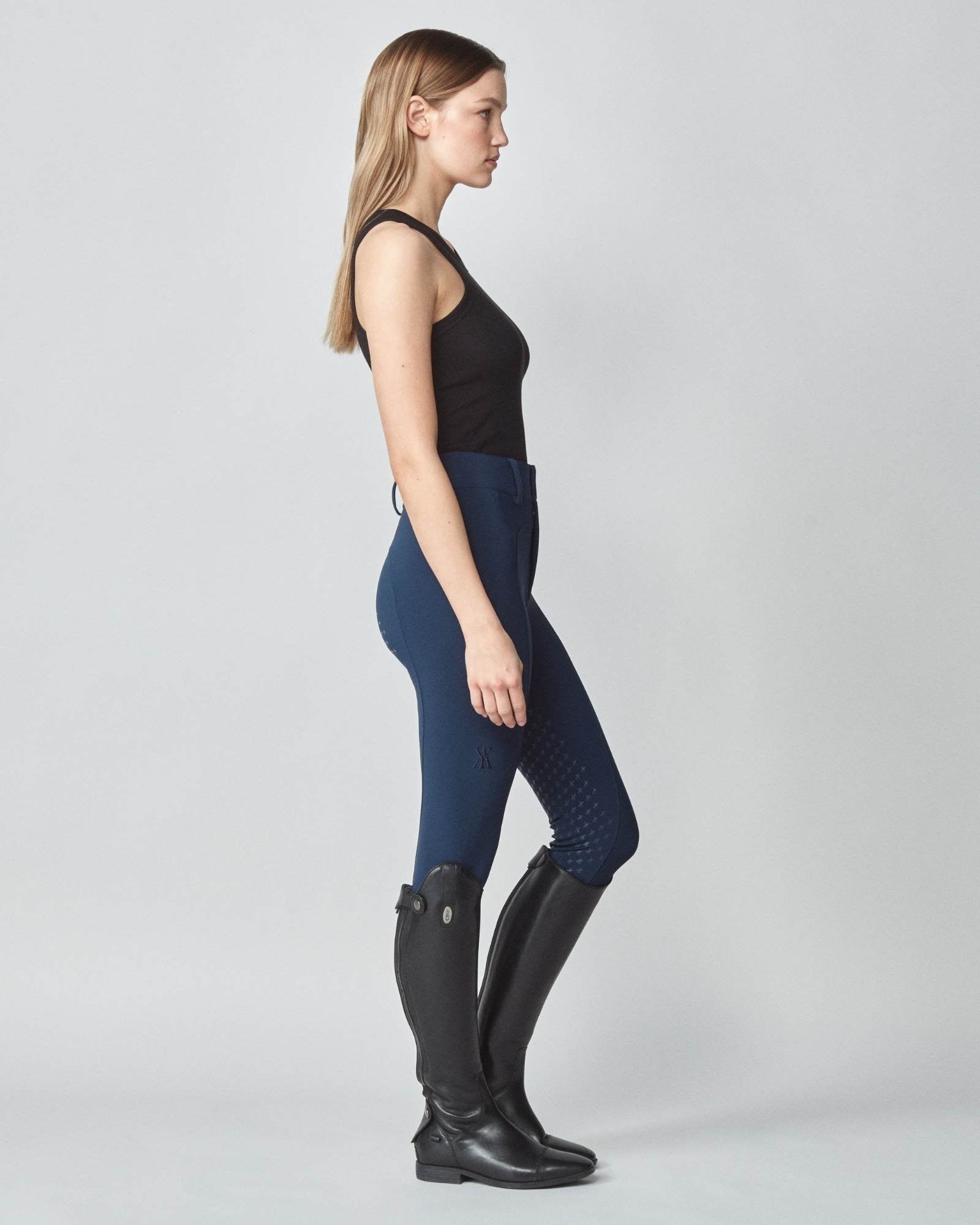 Yagya High - Rise Compression Breeches Navy - Yagya - Equiluxe Tack