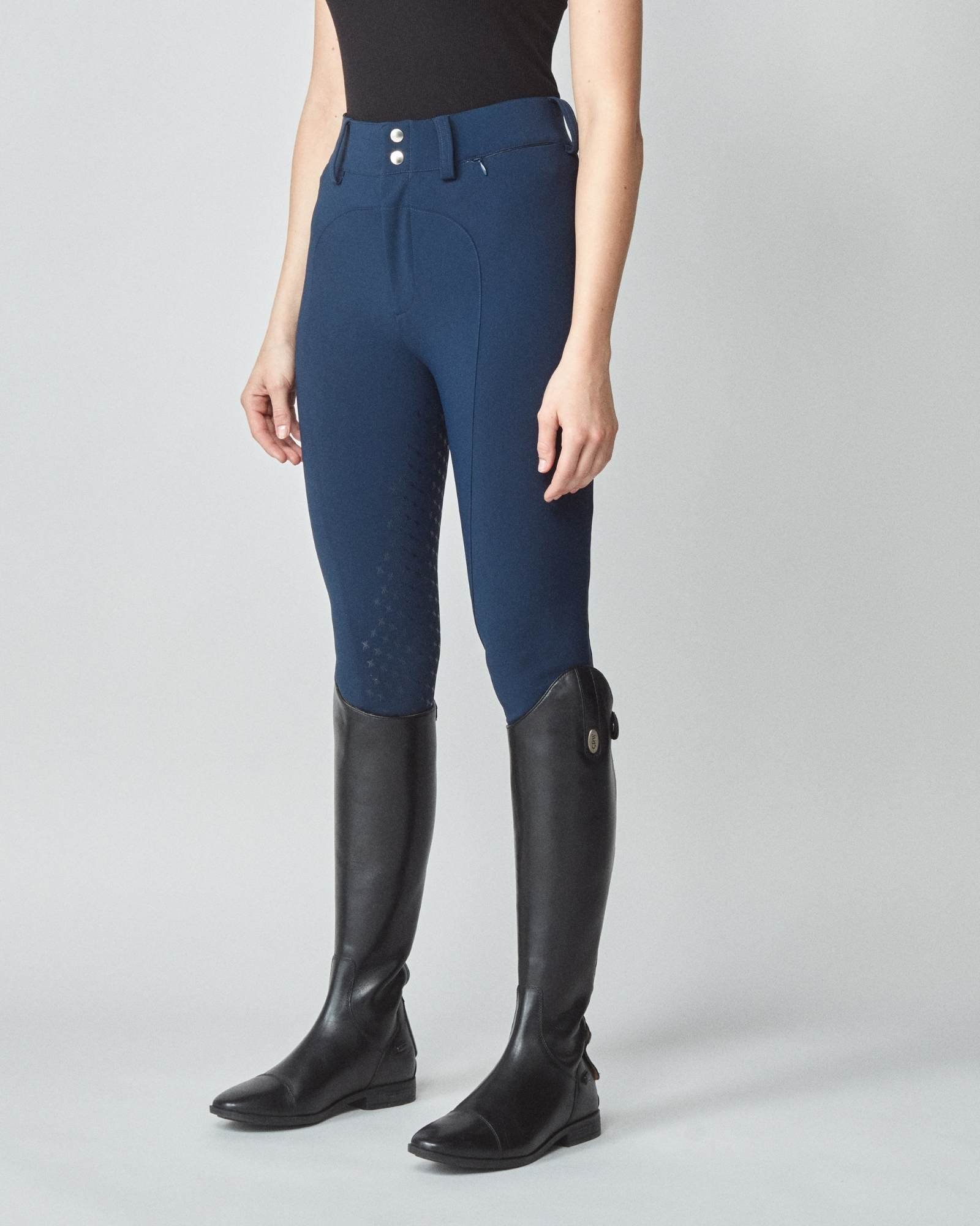 Yagya High - Rise Compression Breeches Navy - Yagya - Equiluxe Tack