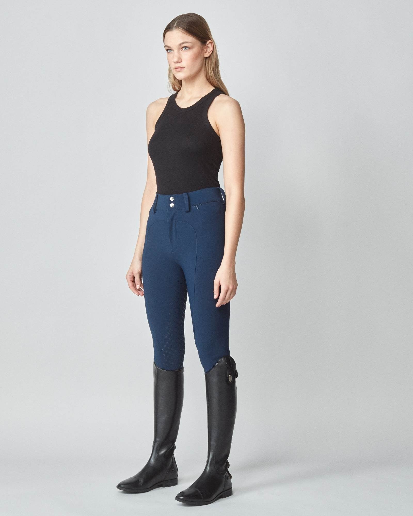 Yagya High - Rise Compression Breeches Navy - Yagya - Equiluxe Tack