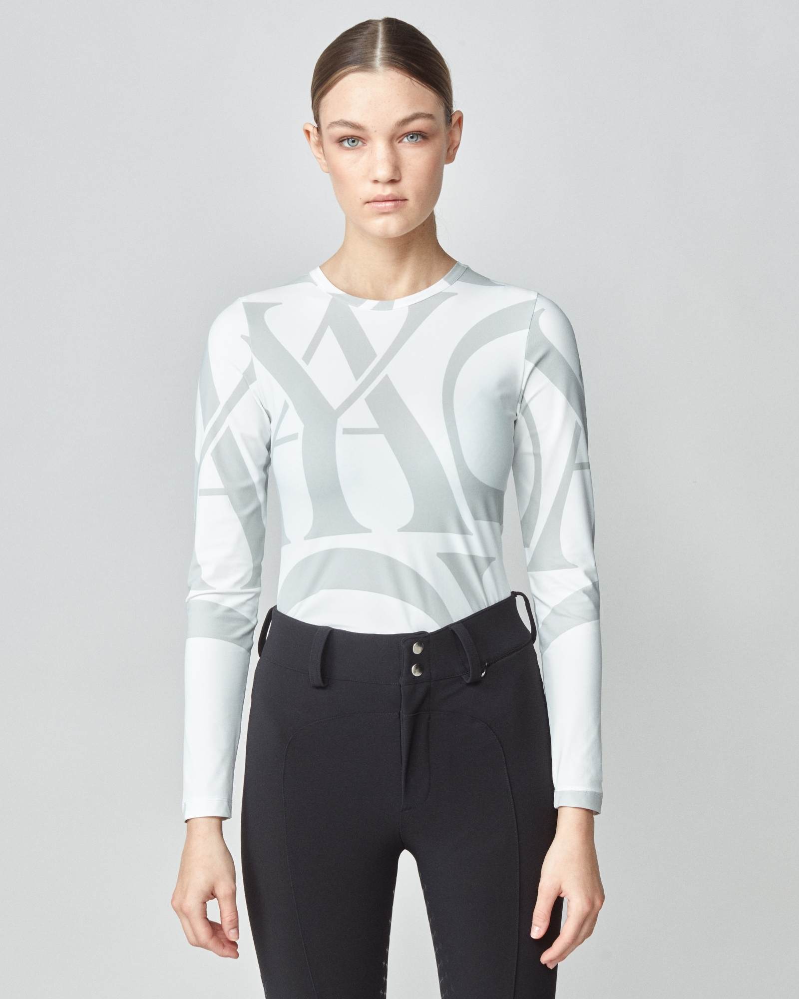 Yagya Monogram Long Sleeve Shirt White - Yagya - Equiluxe Tack