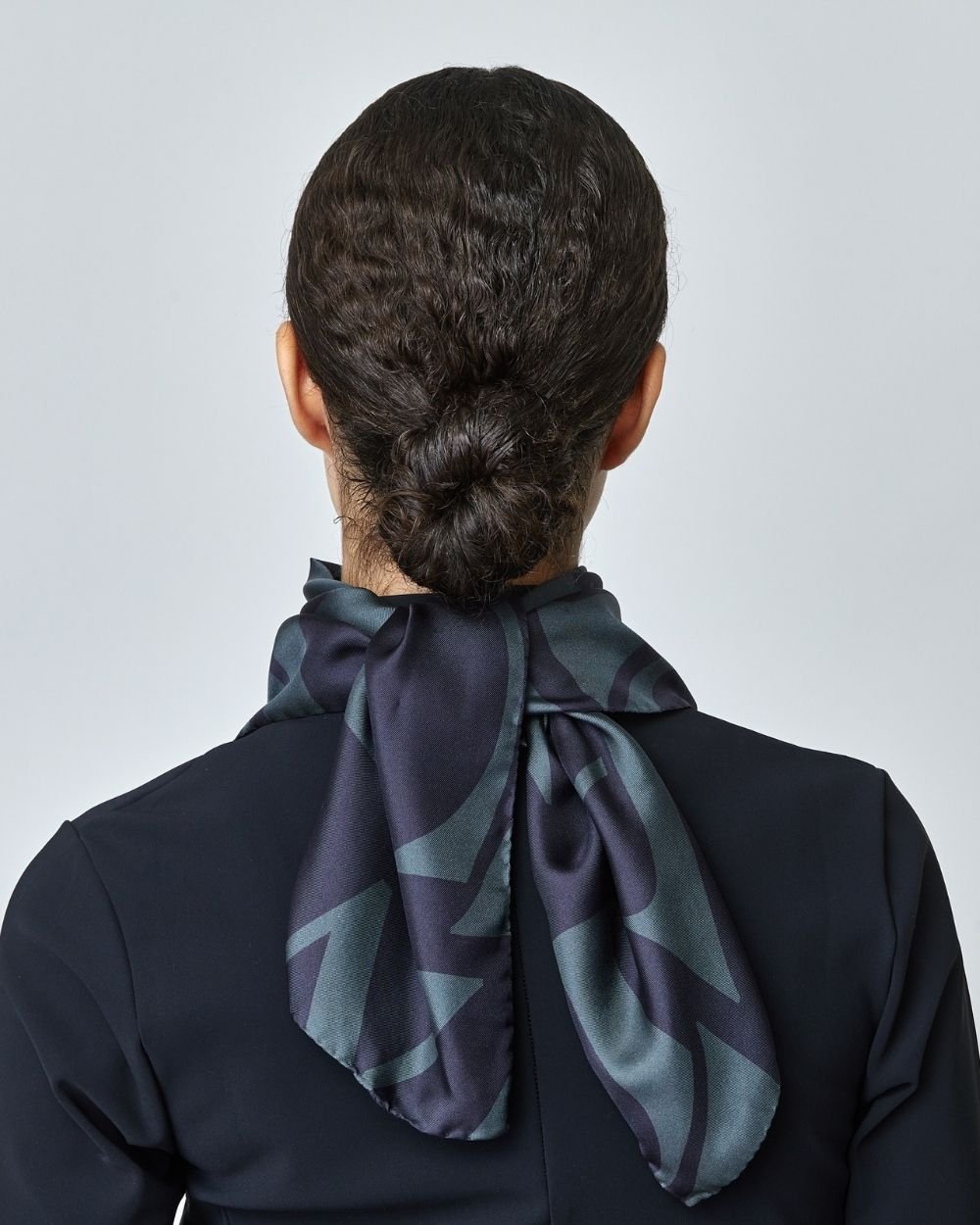 Yagya Monogram Silk Scarf Black - Yagya - Equiluxe Tack