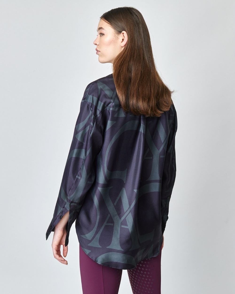 Yagya Monogram Silk Shirt Black - Yagya - Equiluxe Tack