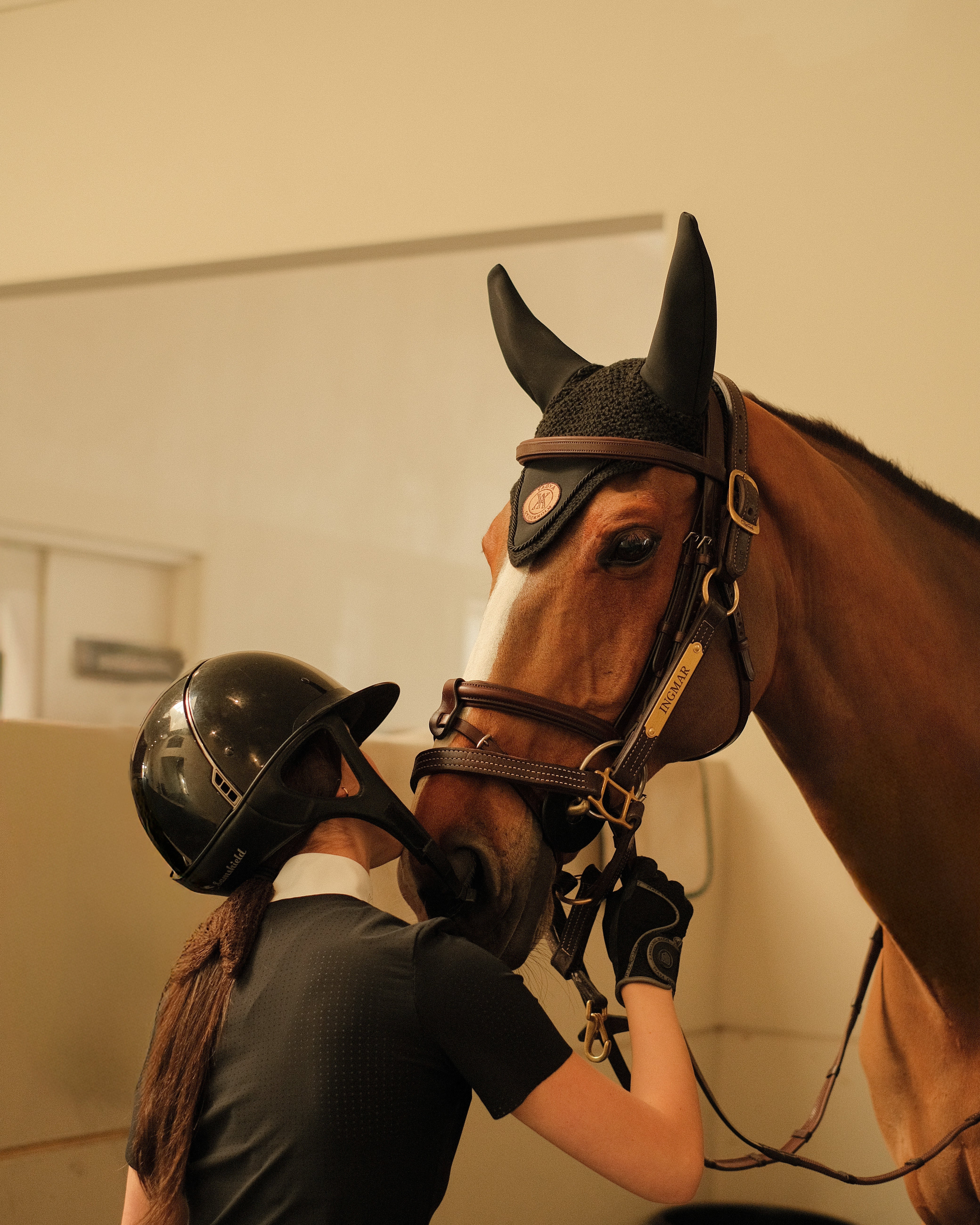 Yagya Performance Horse Bonnet Black - Yagya - Equiluxe Tack