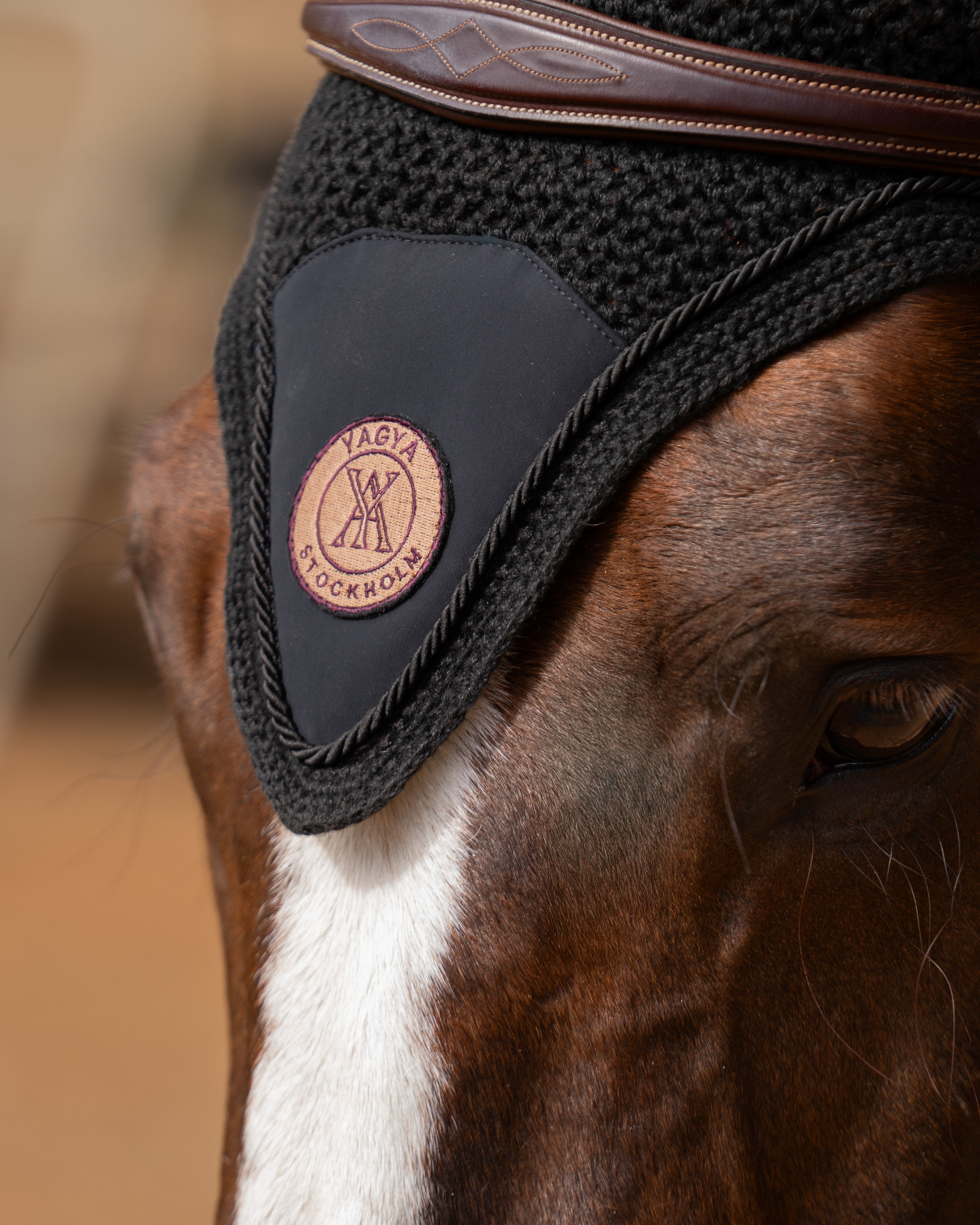 Yagya Performance Horse Bonnet Black - Yagya - Equiluxe Tack