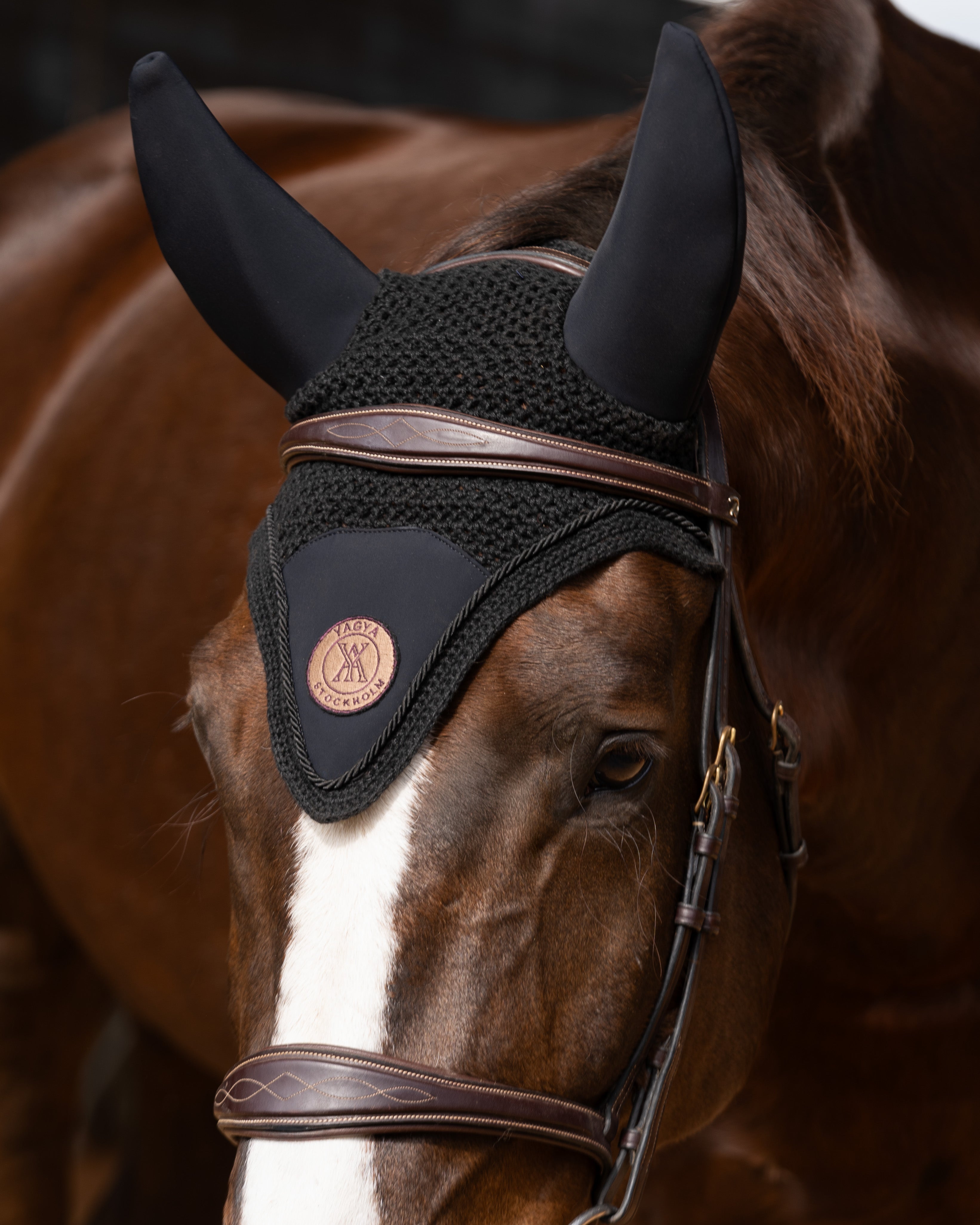 Yagya Performance Horse Bonnet Black - Yagya - Equiluxe Tack
