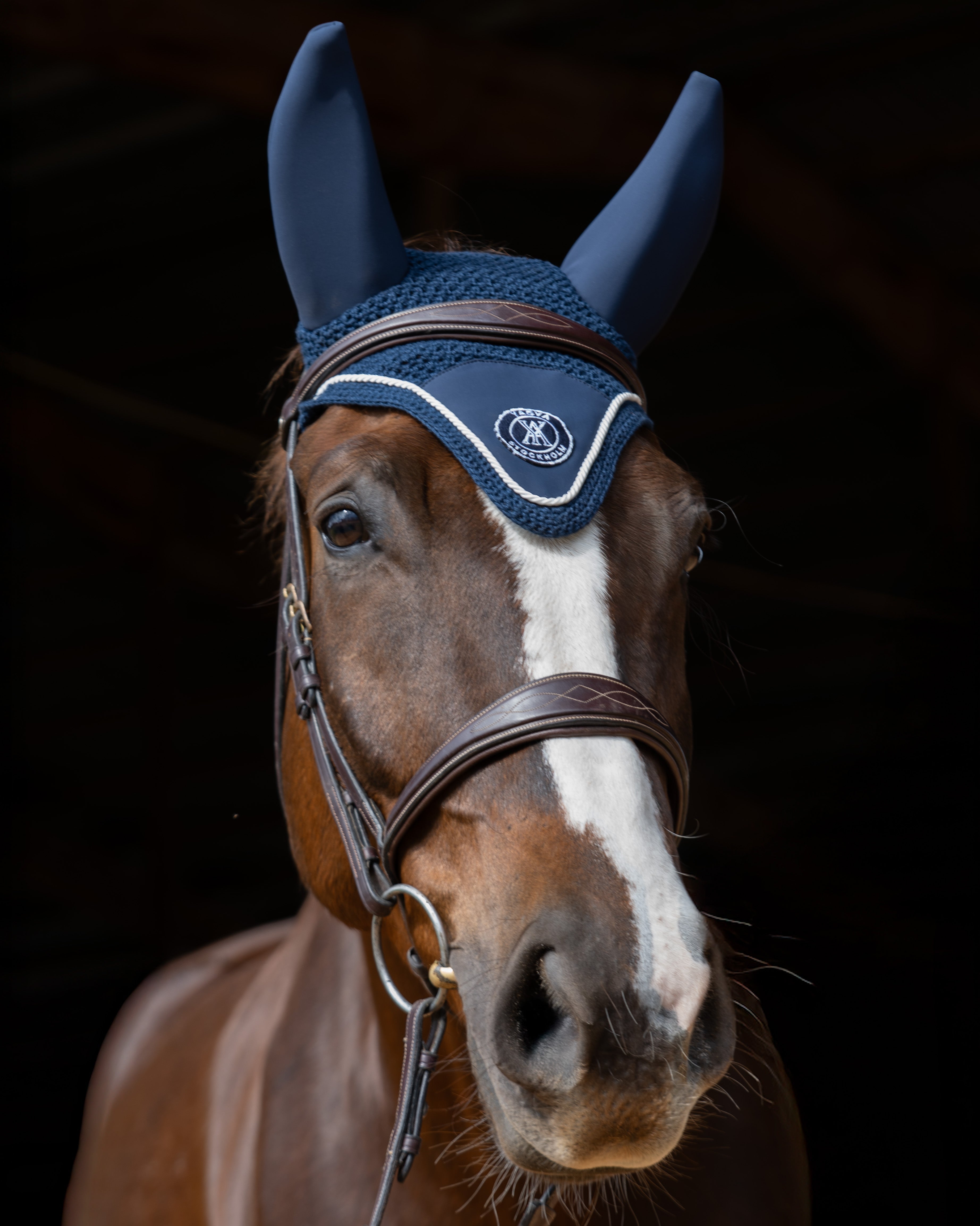 Yagya Performance Horse Bonnet Navy - Yagya - Equiluxe Tack