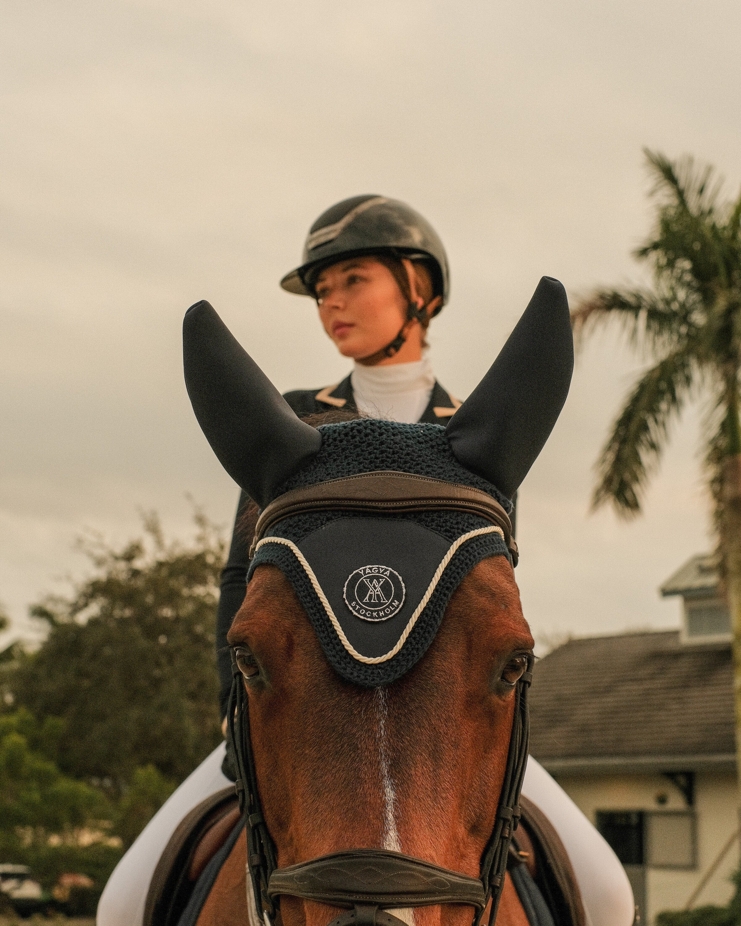 Yagya Performance Horse Bonnet Navy - Yagya - Equiluxe Tack