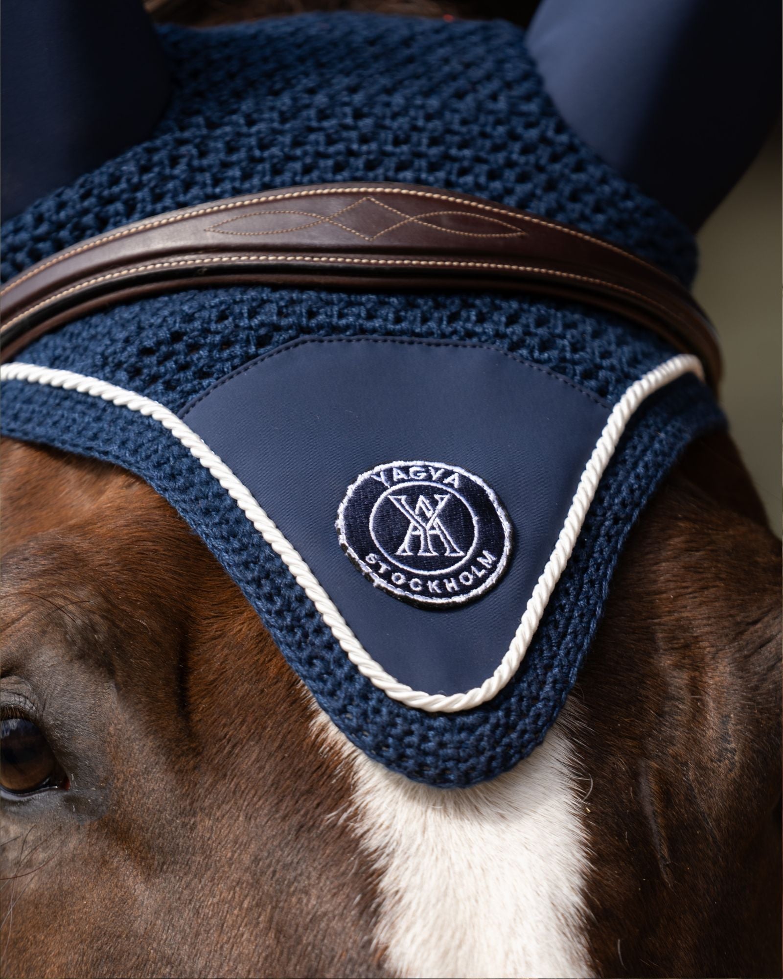 Yagya Performance Horse Bonnet Navy - Yagya - Equiluxe Tack