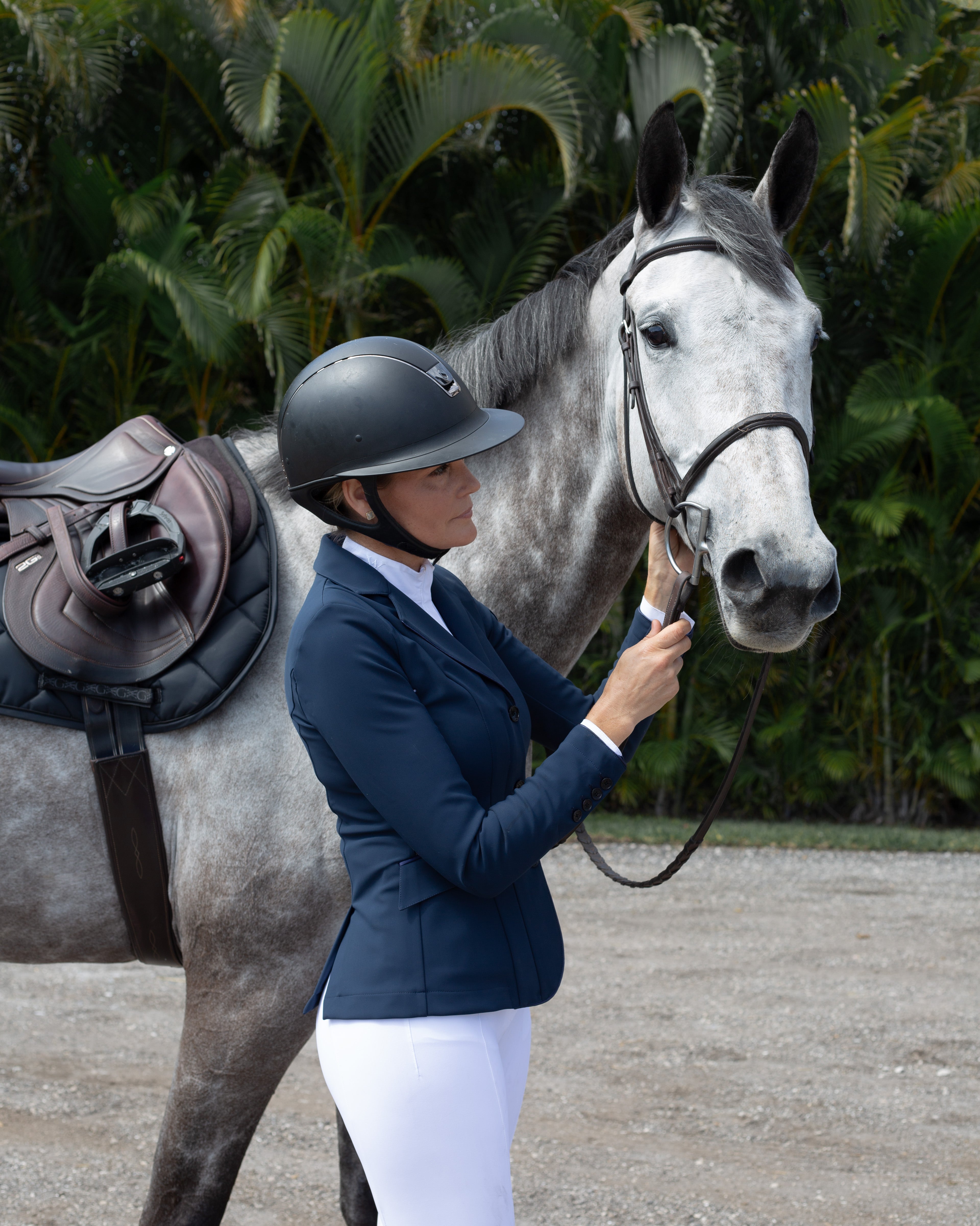 Yagya Performance Show Jacket Navy - Yagya - Equiluxe Tack