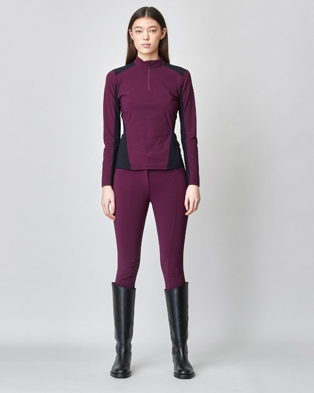 Yagya Performance Sun Shirt Burgundy - Yagya - Equiluxe Tack