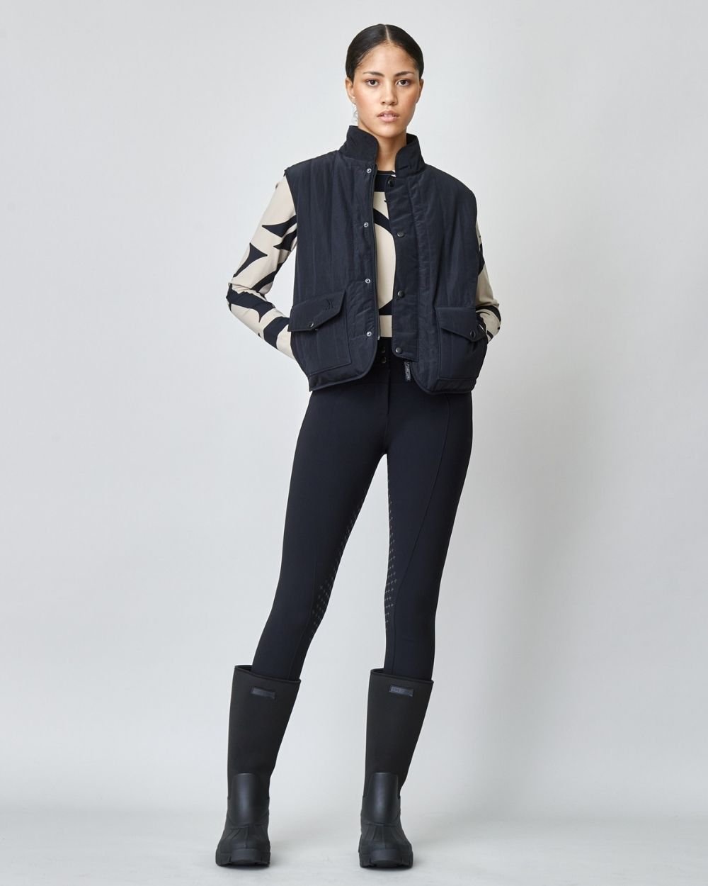 Yagya Quilted Riding Vest Black - Yagya - Equiluxe Tack
