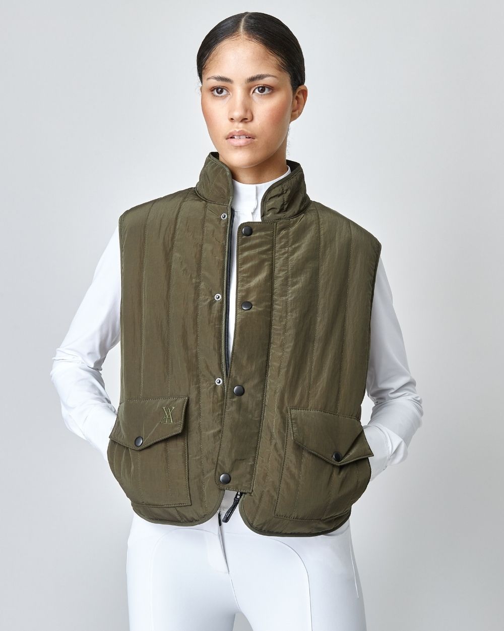 Yagya Quilted Riding Vest Green - Yagya - Equiluxe Tack