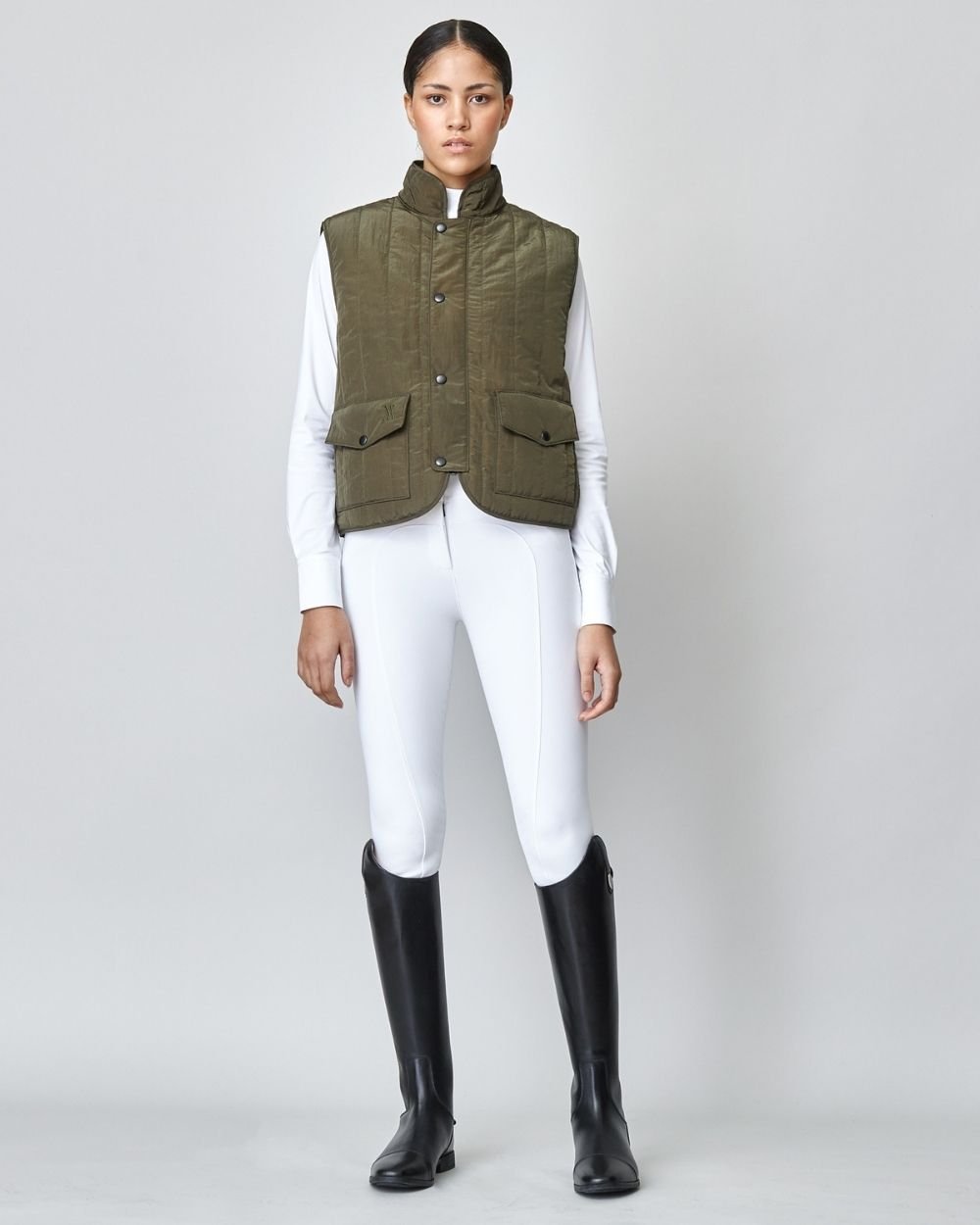 Yagya Quilted Riding Vest Green - Yagya - Equiluxe Tack
