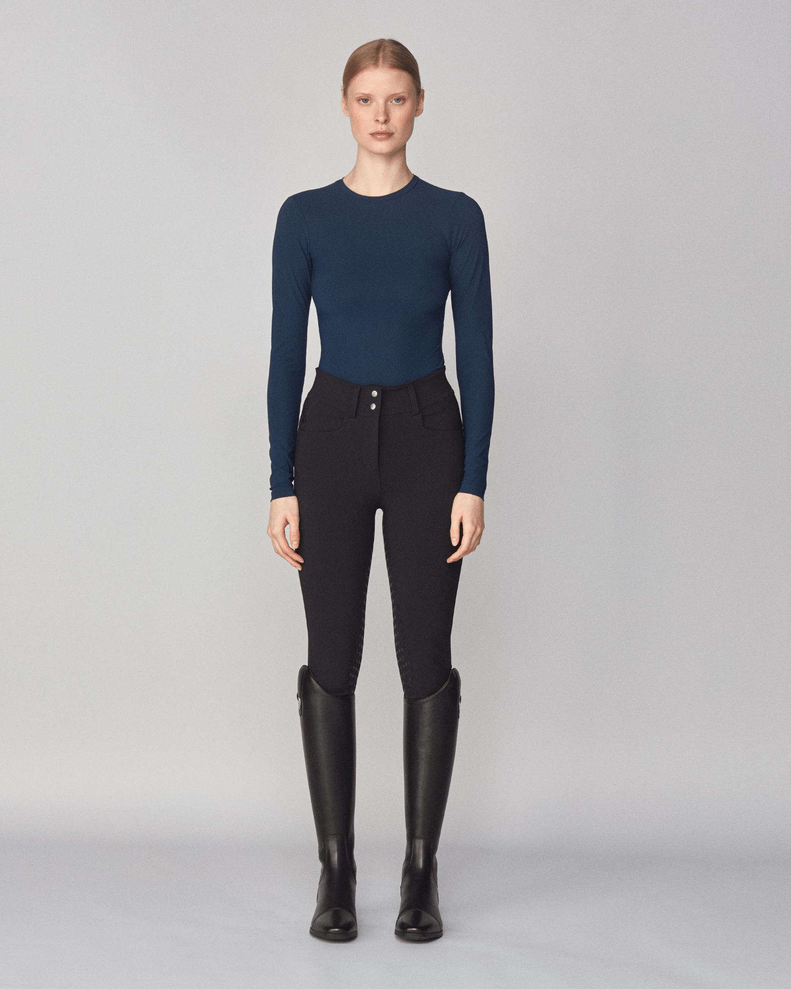 Yagya Sculpting Long Sleeve Navy - Yagya - Equiluxe Tack