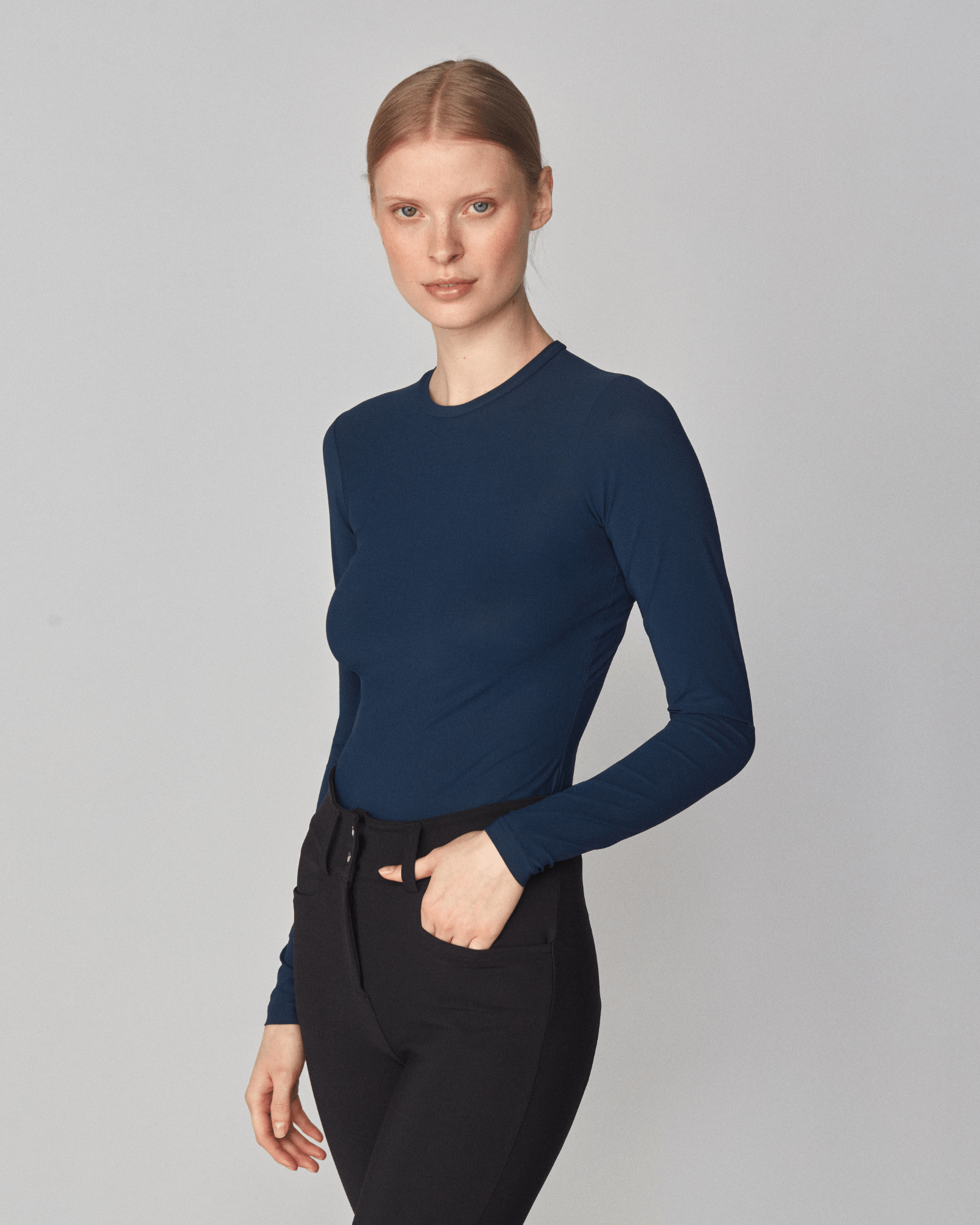 Yagya Sculpting Long Sleeve Navy - Yagya - Equiluxe Tack
