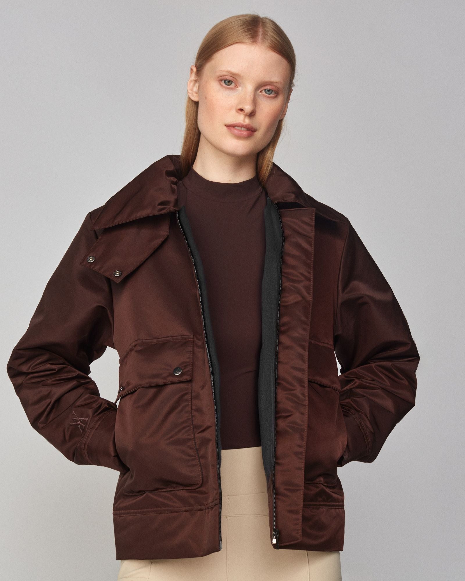 Yagya Short Padded Jacket - Dark Brown - Yagya - Equiluxe Tack