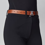 Yagya Signature Belt Brown Silver - Yagya - Equiluxe Tack